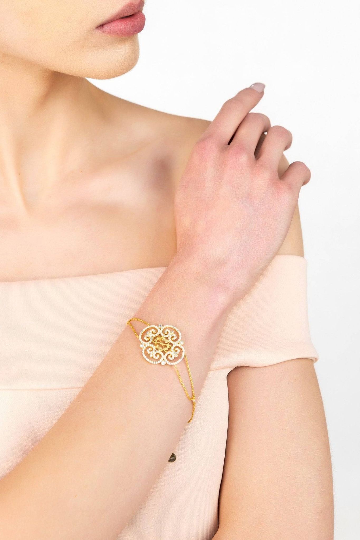Clover Filigree Bracelet Silver - LATELITA Bracelets