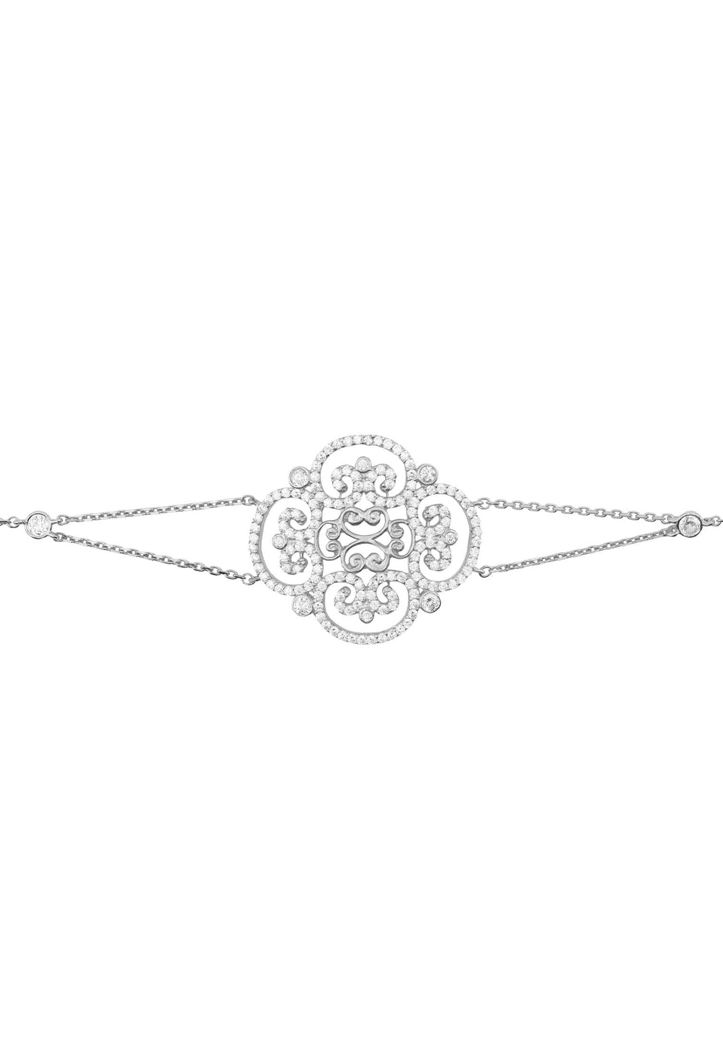 Clover Filigree Bracelet Silver - LATELITA Bracelets