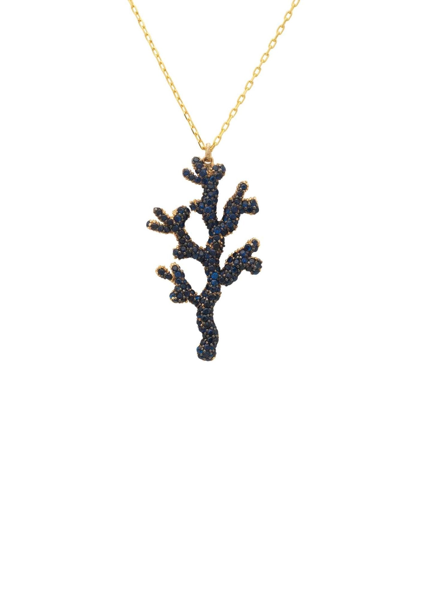 Coral Reef Necklace Blue Cz - LATELITA Necklaces