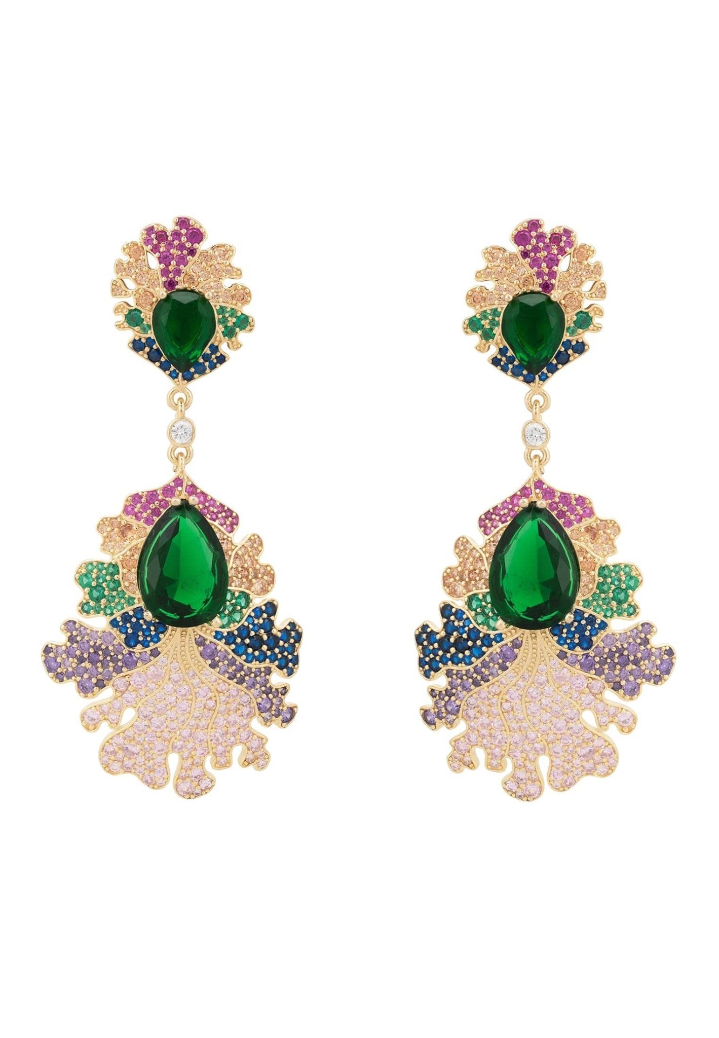 Coralia Rainbow Earrings Gold - LATELITA Earrings