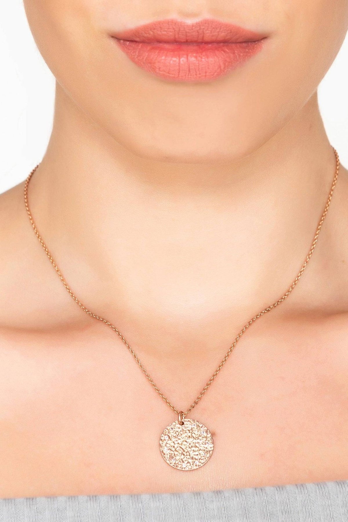 Cosmic Full Moon Necklace - White Topaz - LATELITA Necklaces