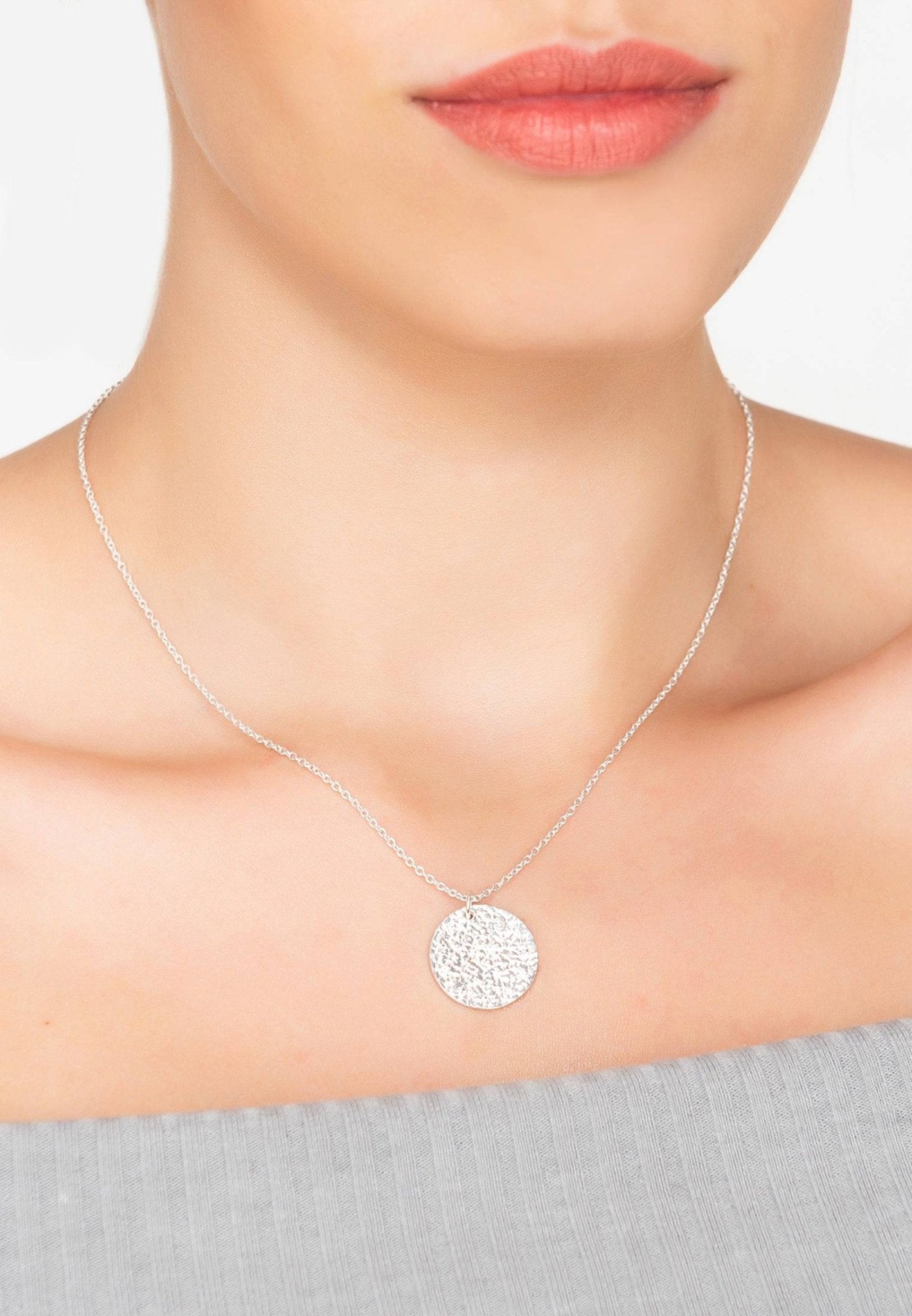 Cosmic Full Moon Necklace - White Topaz - LATELITA Necklaces