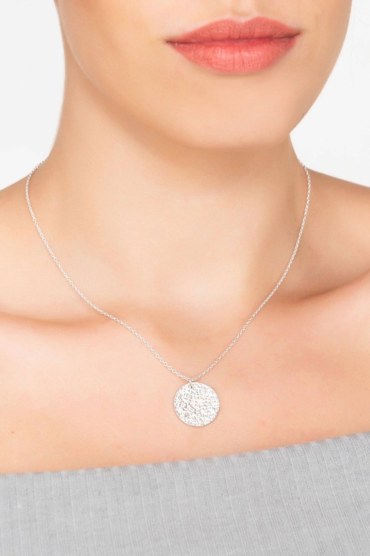 Cosmic Full Moon Necklace - White Topaz - LATELITA Necklaces