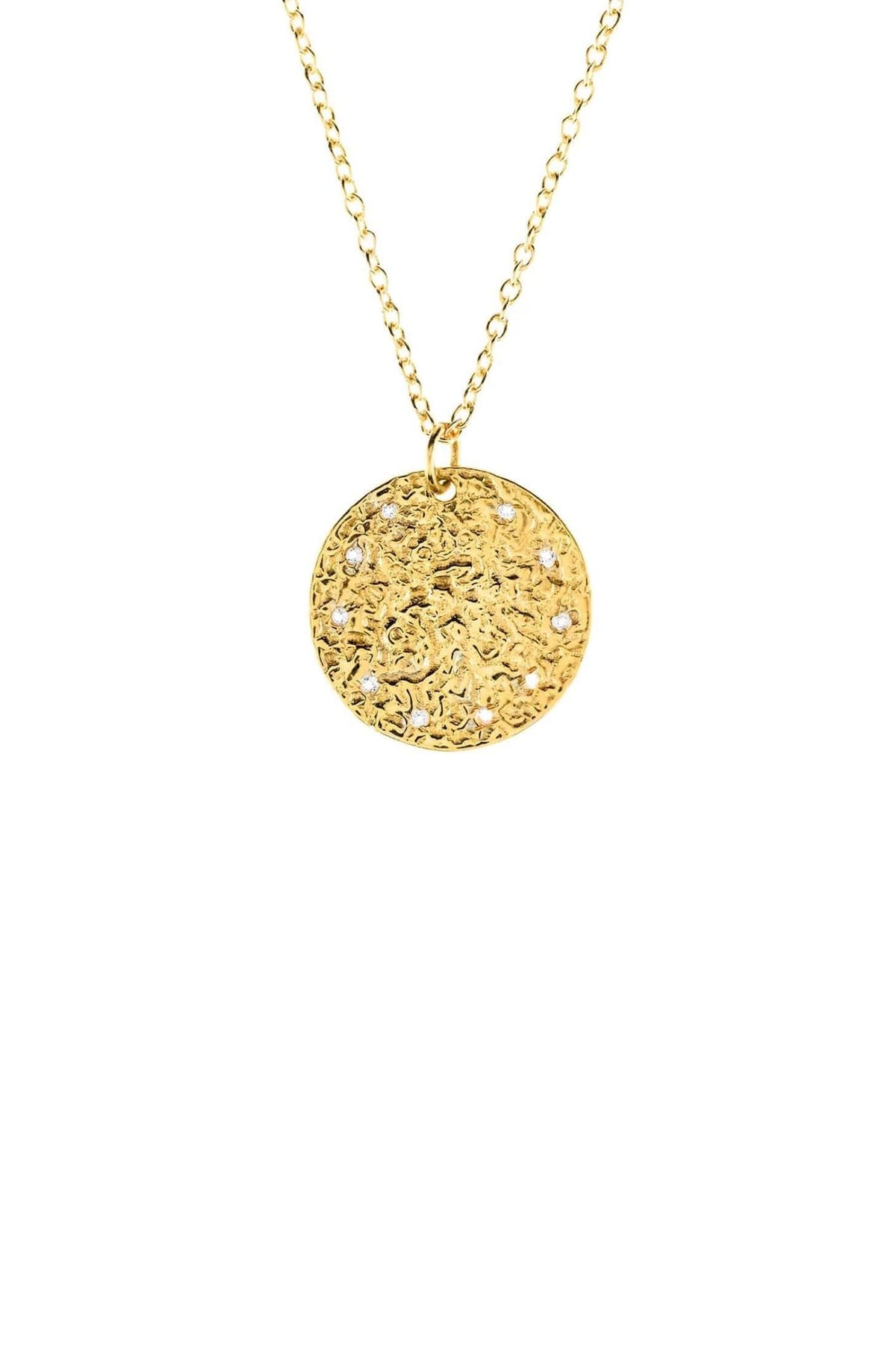 Cosmic Full Moon Necklace - White Topaz - LATELITA Necklaces