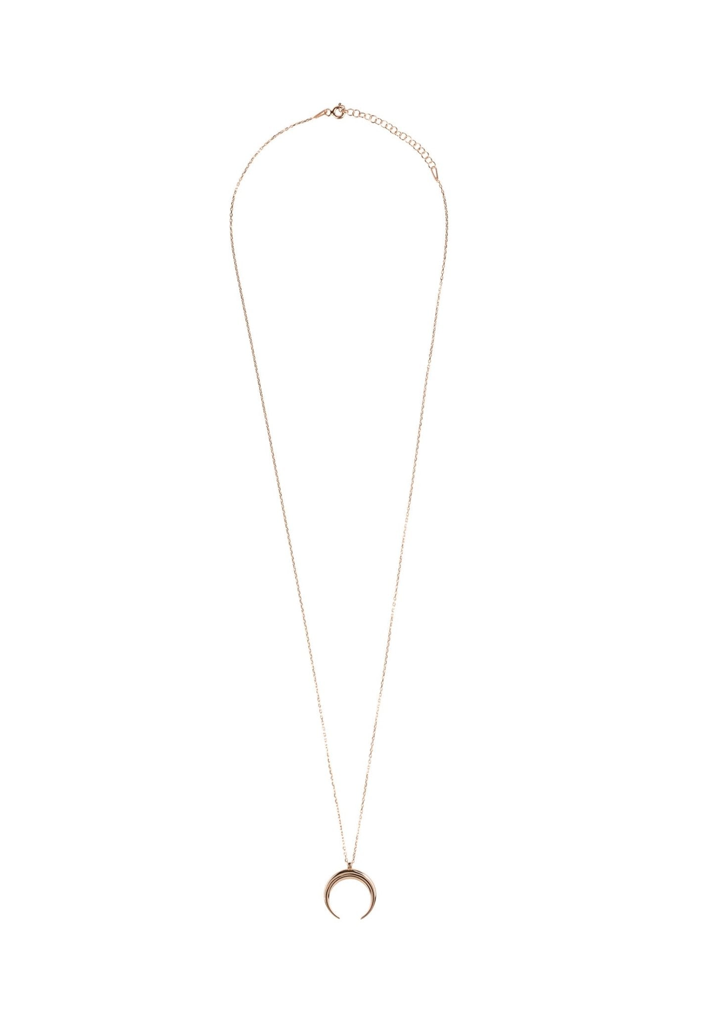 Cosmic Horn Tusk Necklace Rosegold - LATELITA Necklaces