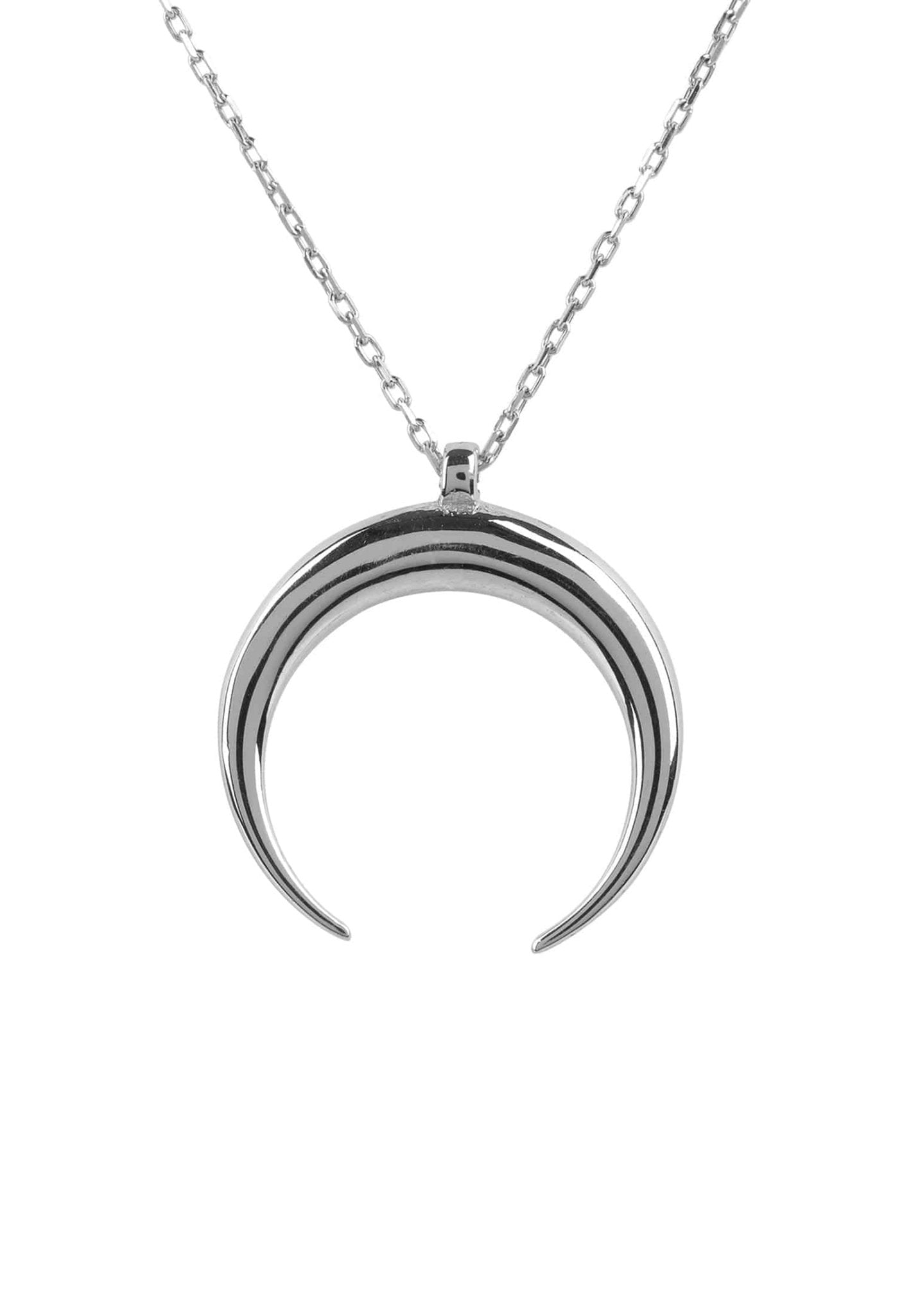 Cosmic Horn Tusk Necklace Silver - LATELITA Necklaces