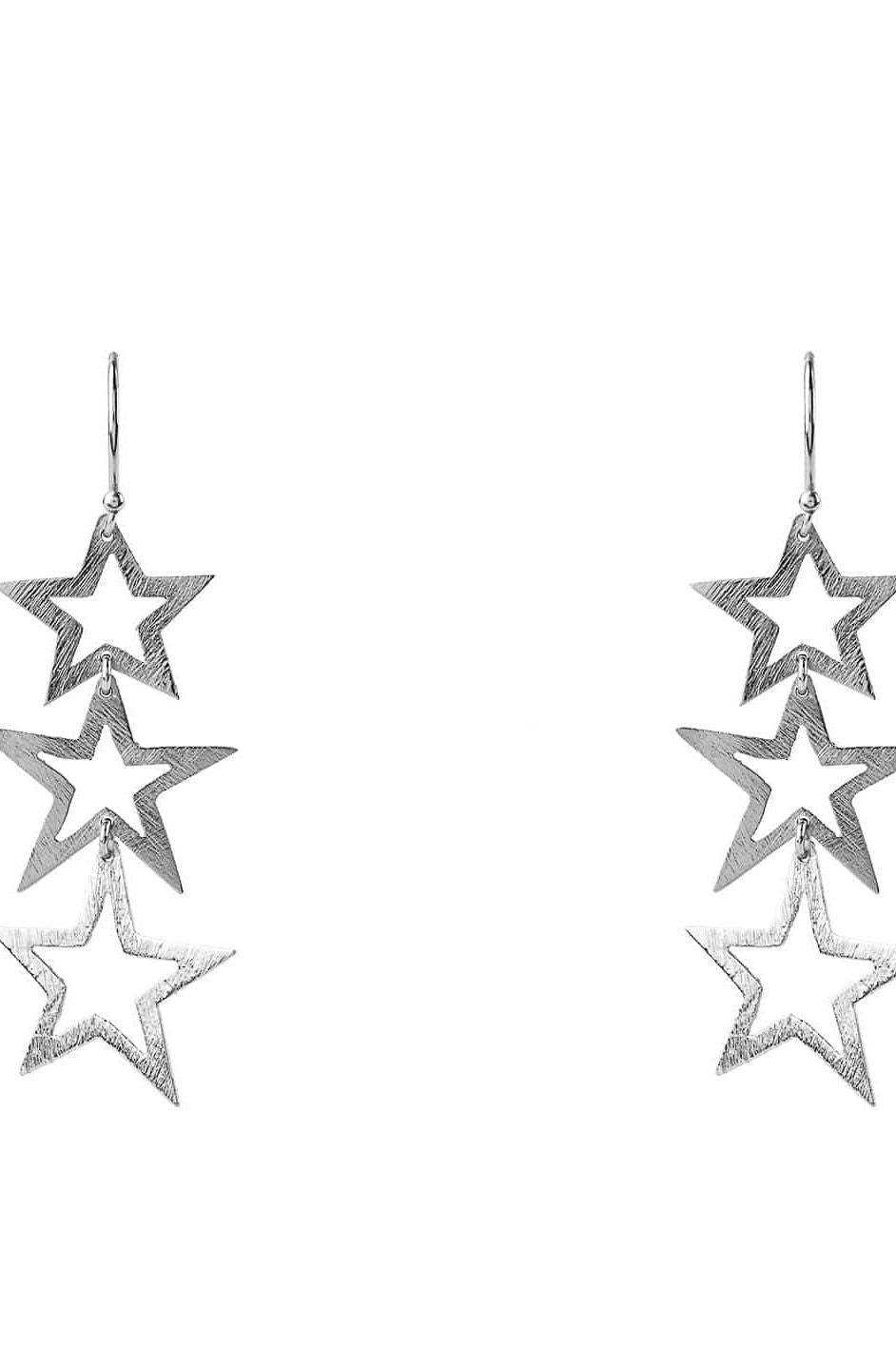 Cosmic Triple Open Star Earring - LATELITA Earrings