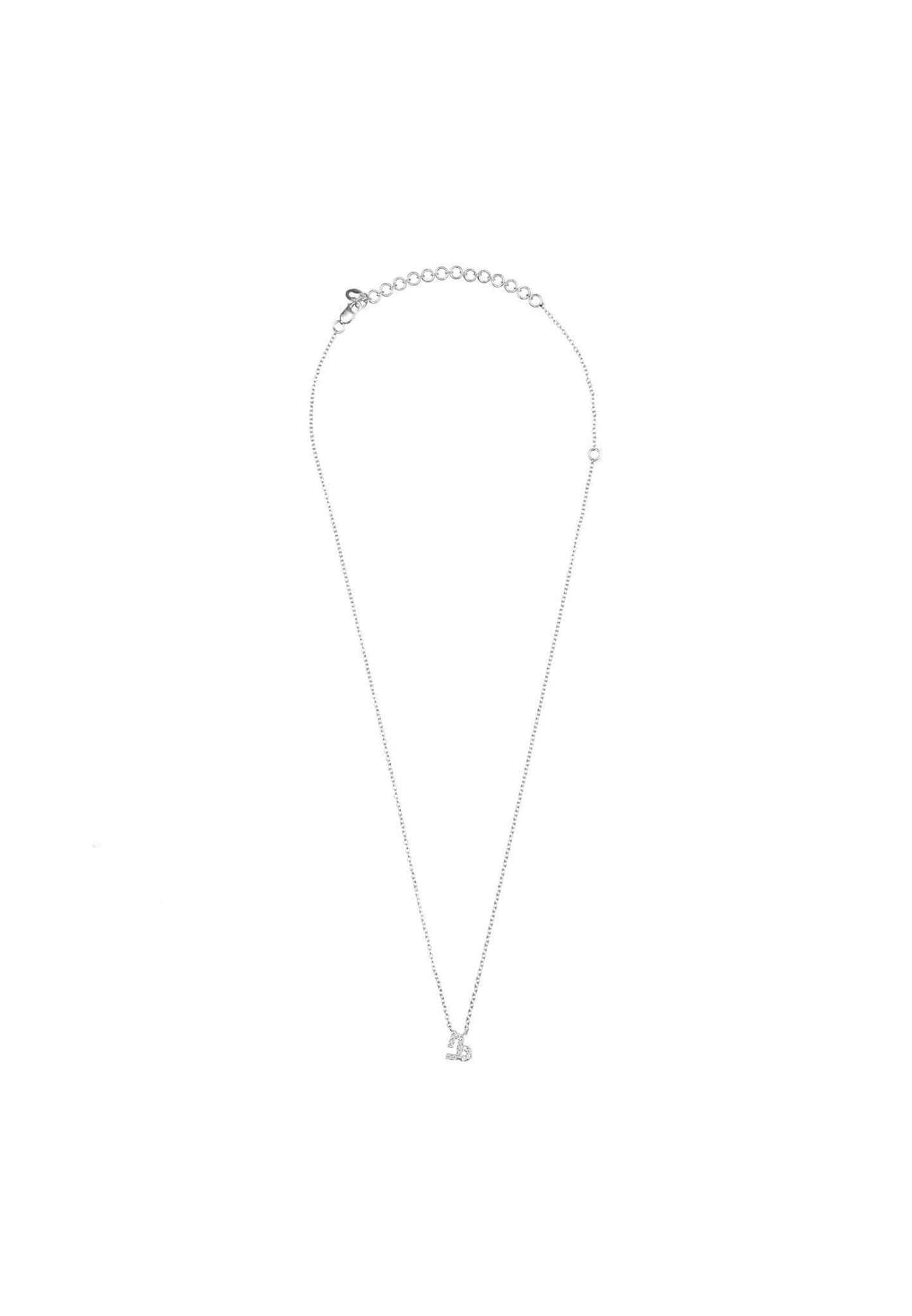 Diamond Zodiac Silver Necklace Capricorn - LATELITA Necklaces