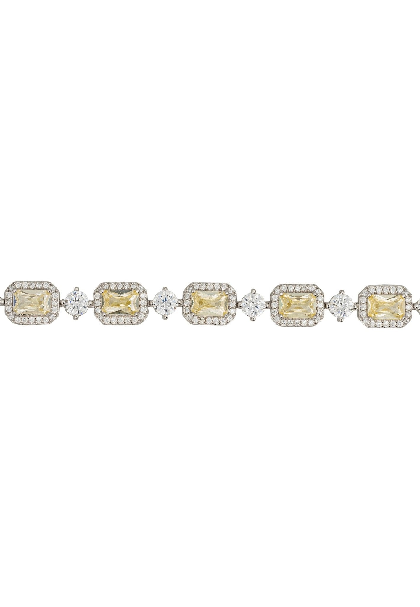 Elena Gemstone Bracelet Lemon Topaz Silver - LATELITA Bracelets