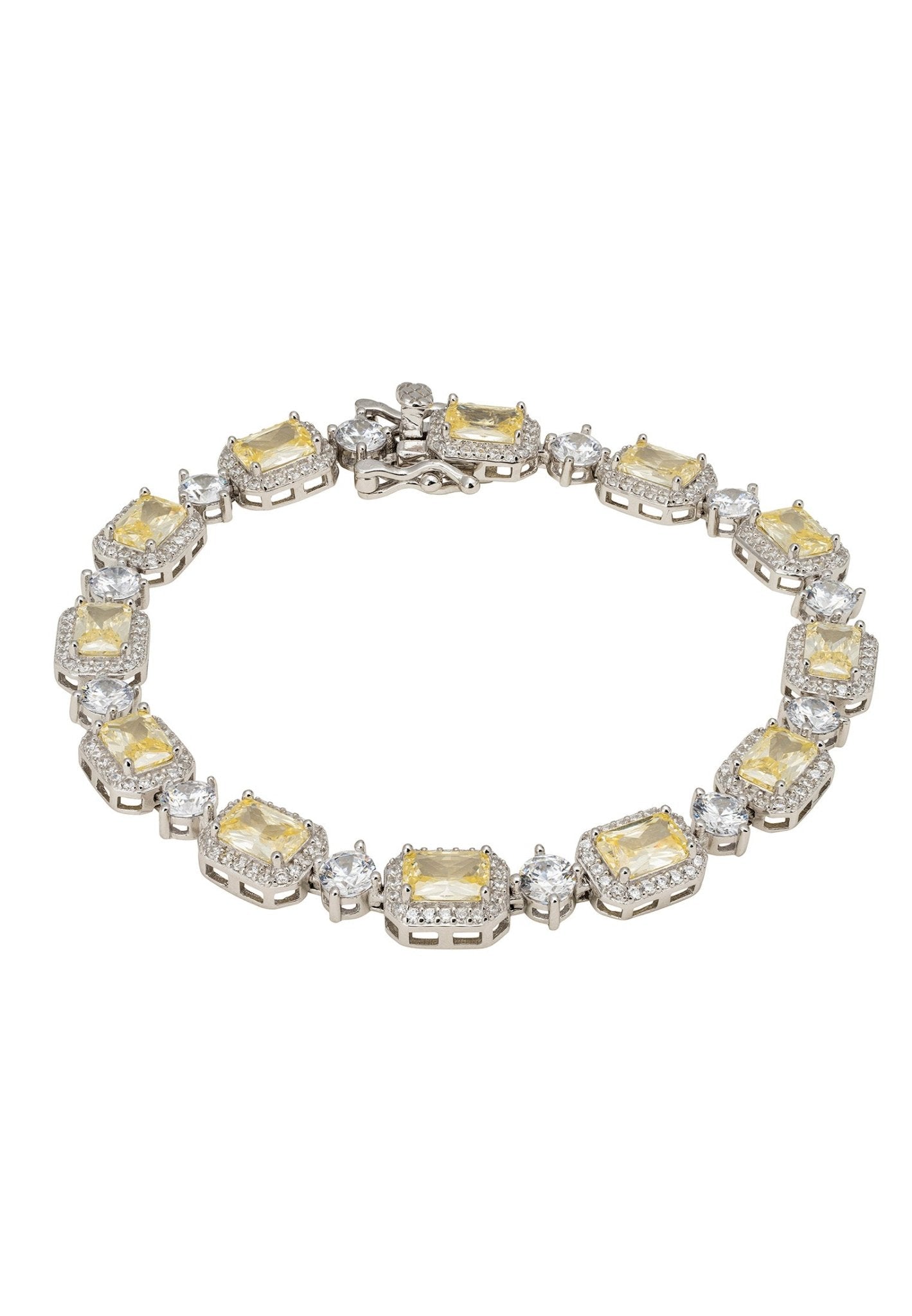 Elena Gemstone Bracelet Lemon Topaz Silver - LATELITA Bracelets