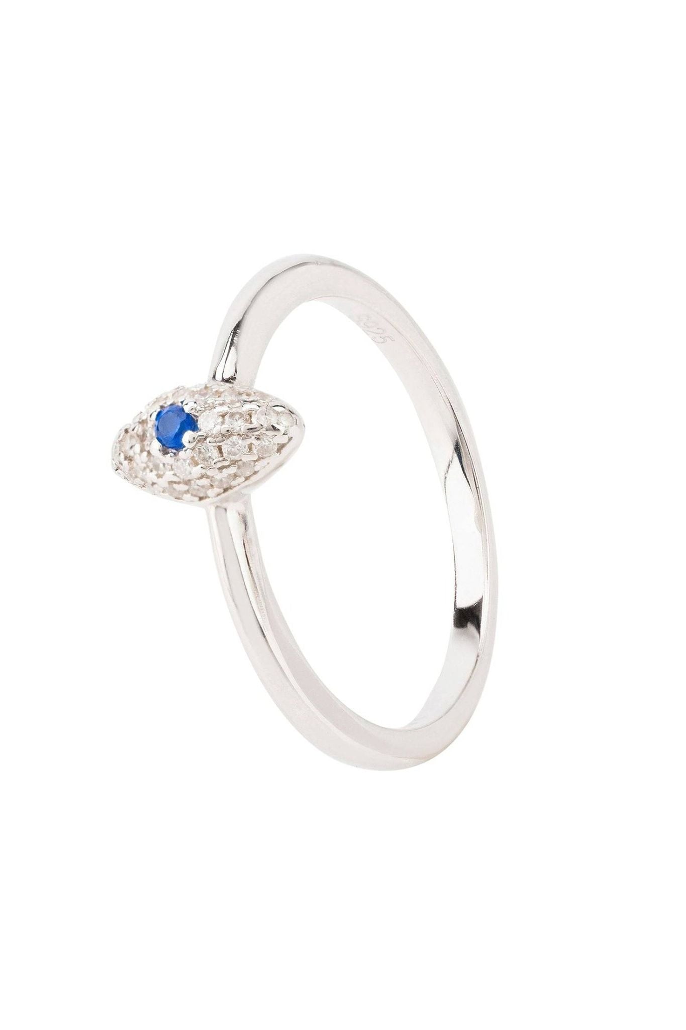 Elliptical Eye Band Ring Silver - LATELITA Rings