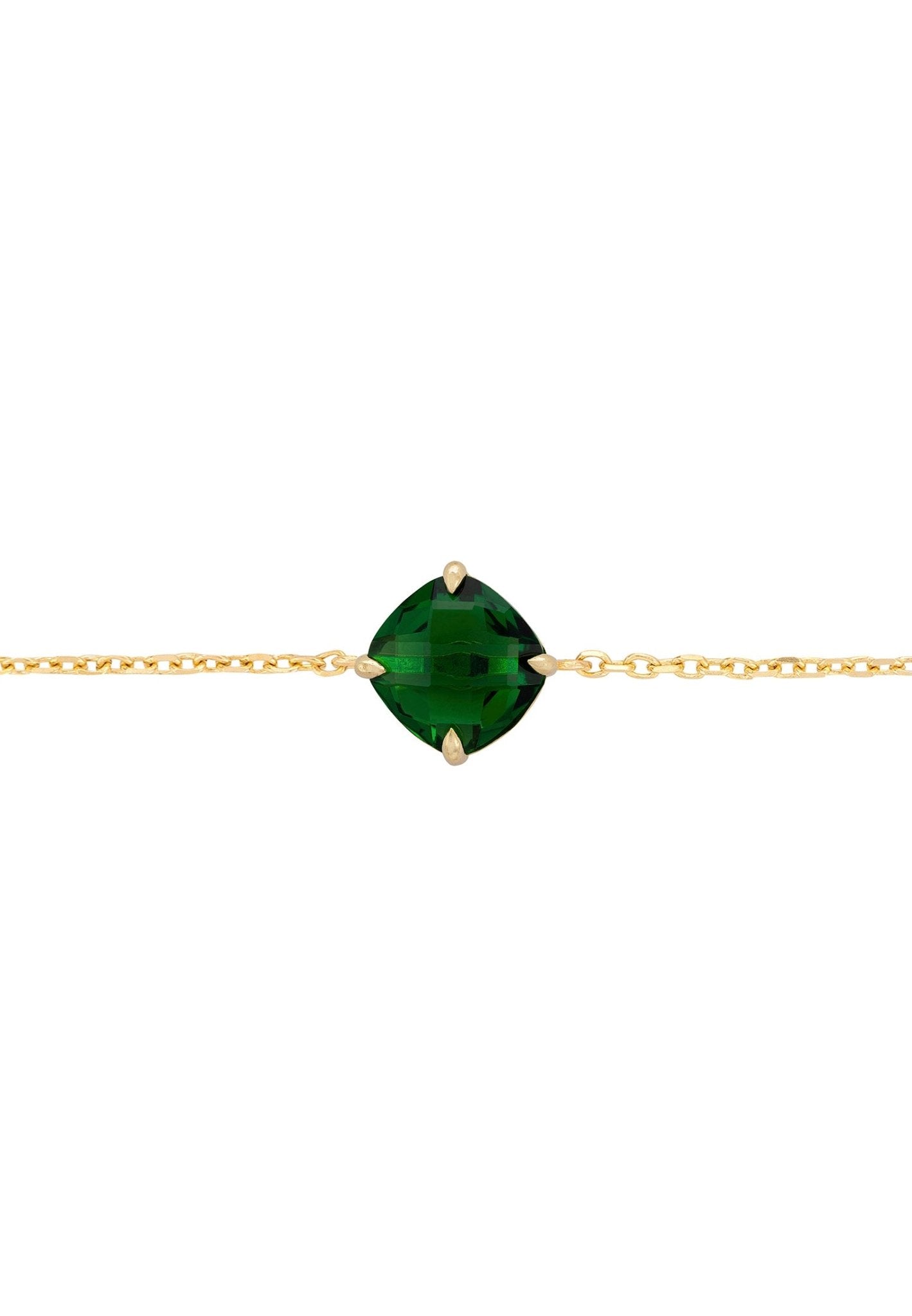Empress Emerald Gemstone Bracelet Gold - LATELITA Bracelets
