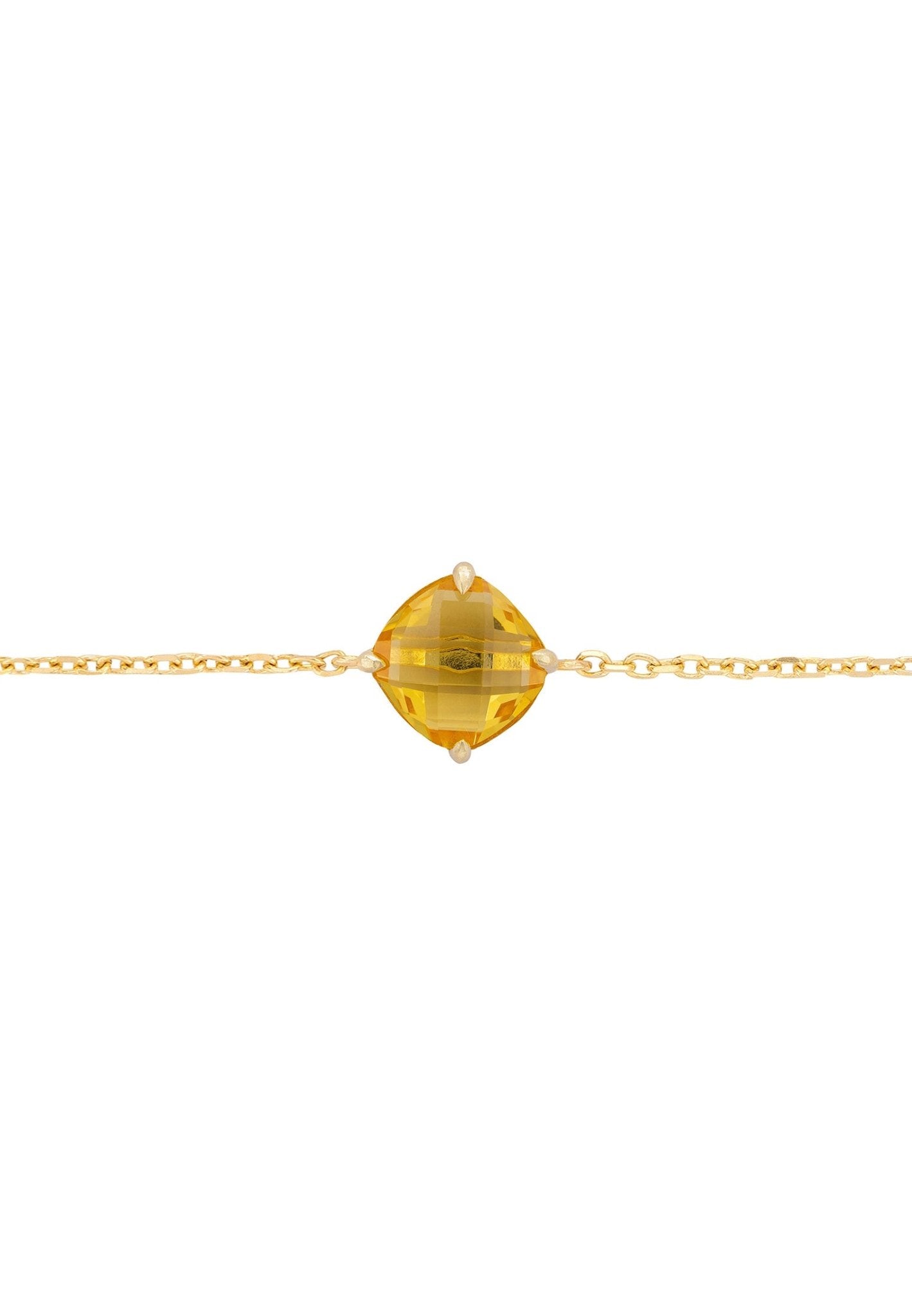 Empress Gemstone Bracelet Gold Citrine - LATELITA Bracelets