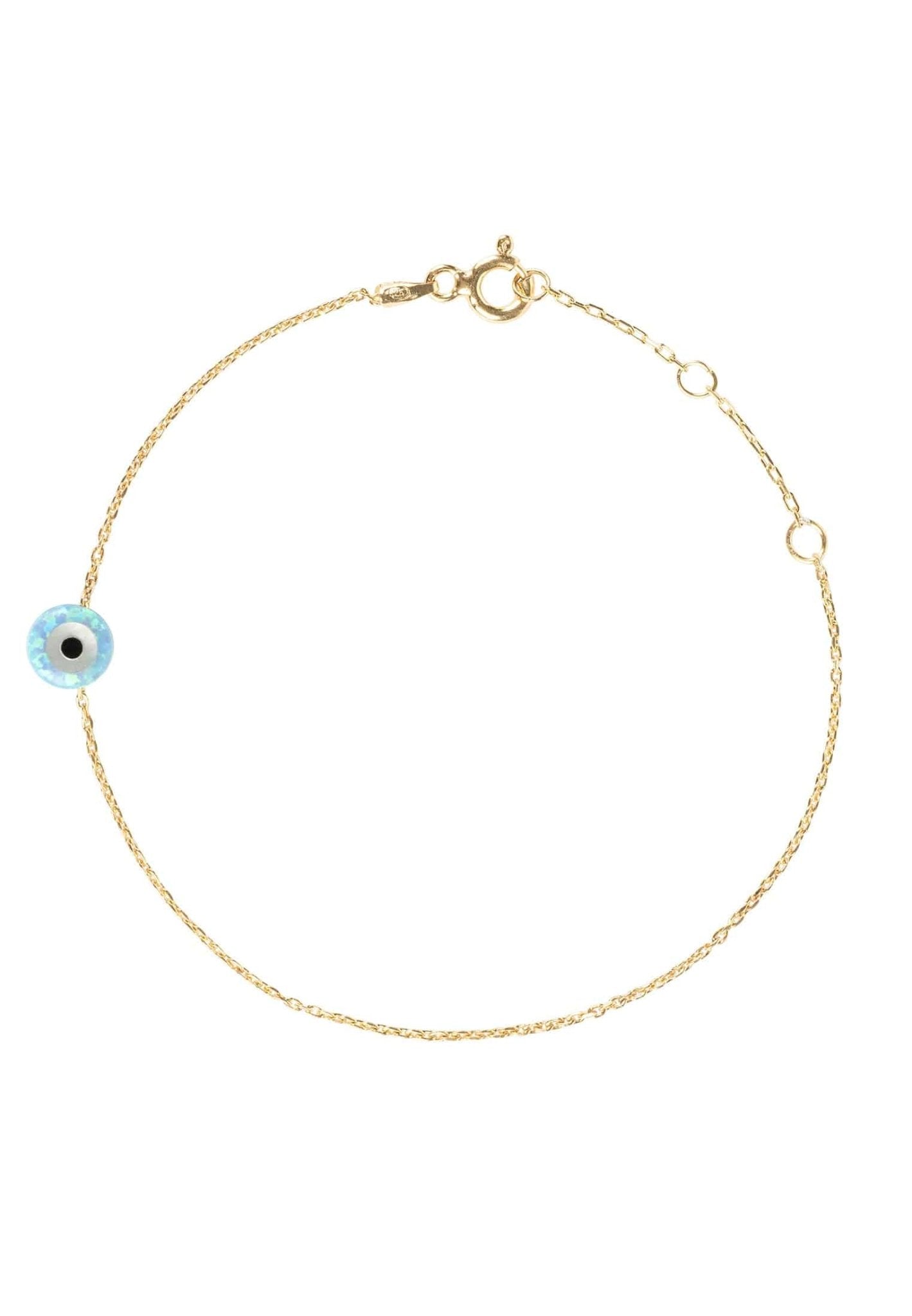 Evil Eye Mini Opalite Bracelet Gold - LATELITA Bracelets