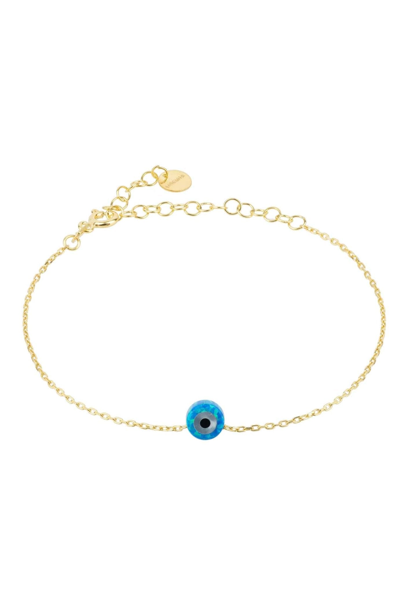 Evil Eye Mini Opalite Bracelet Gold - LATELITA Bracelets