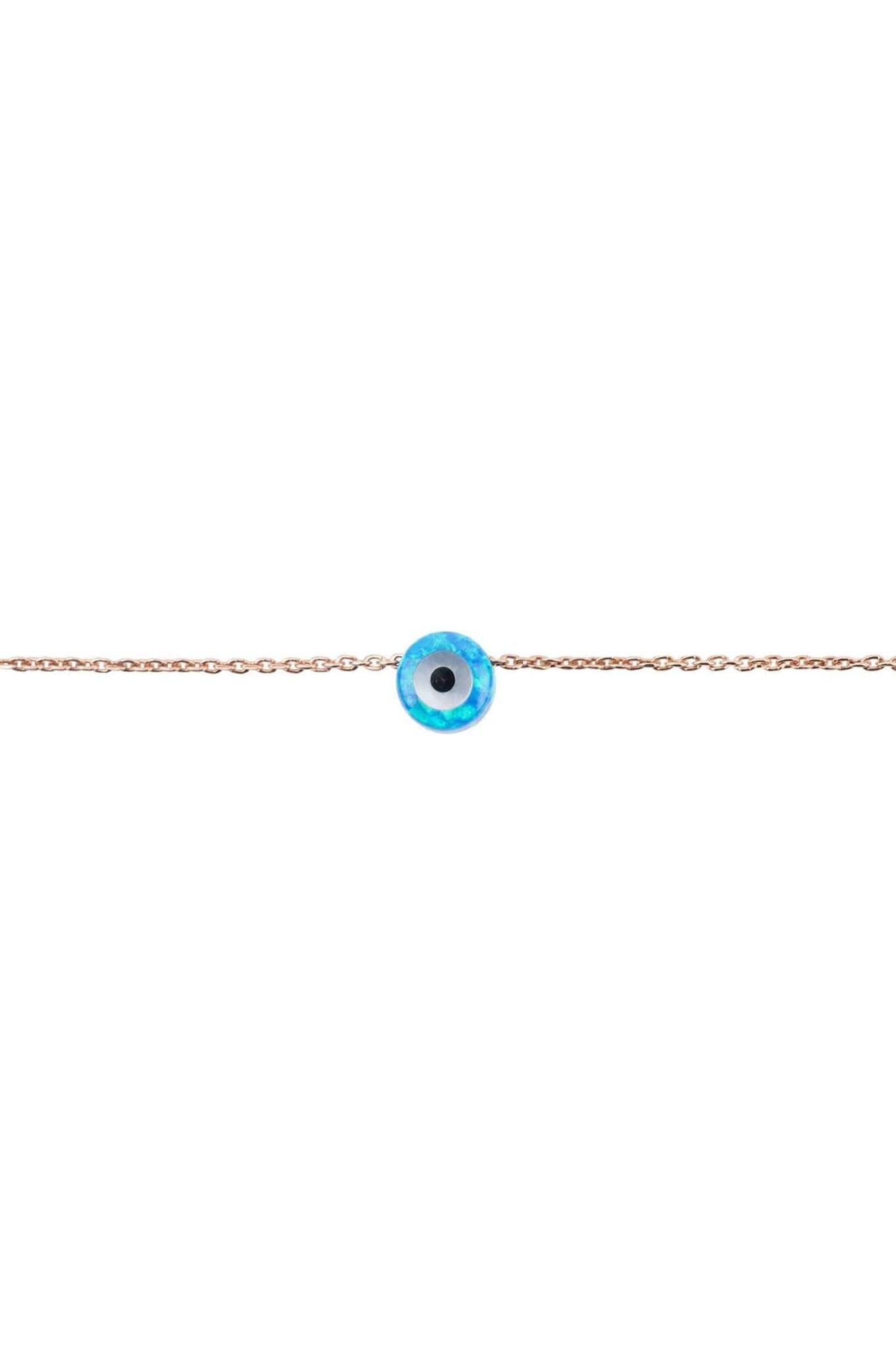 Evil Eye Mini Opalite Bracelet Rosegold - LATELITA Bracelets