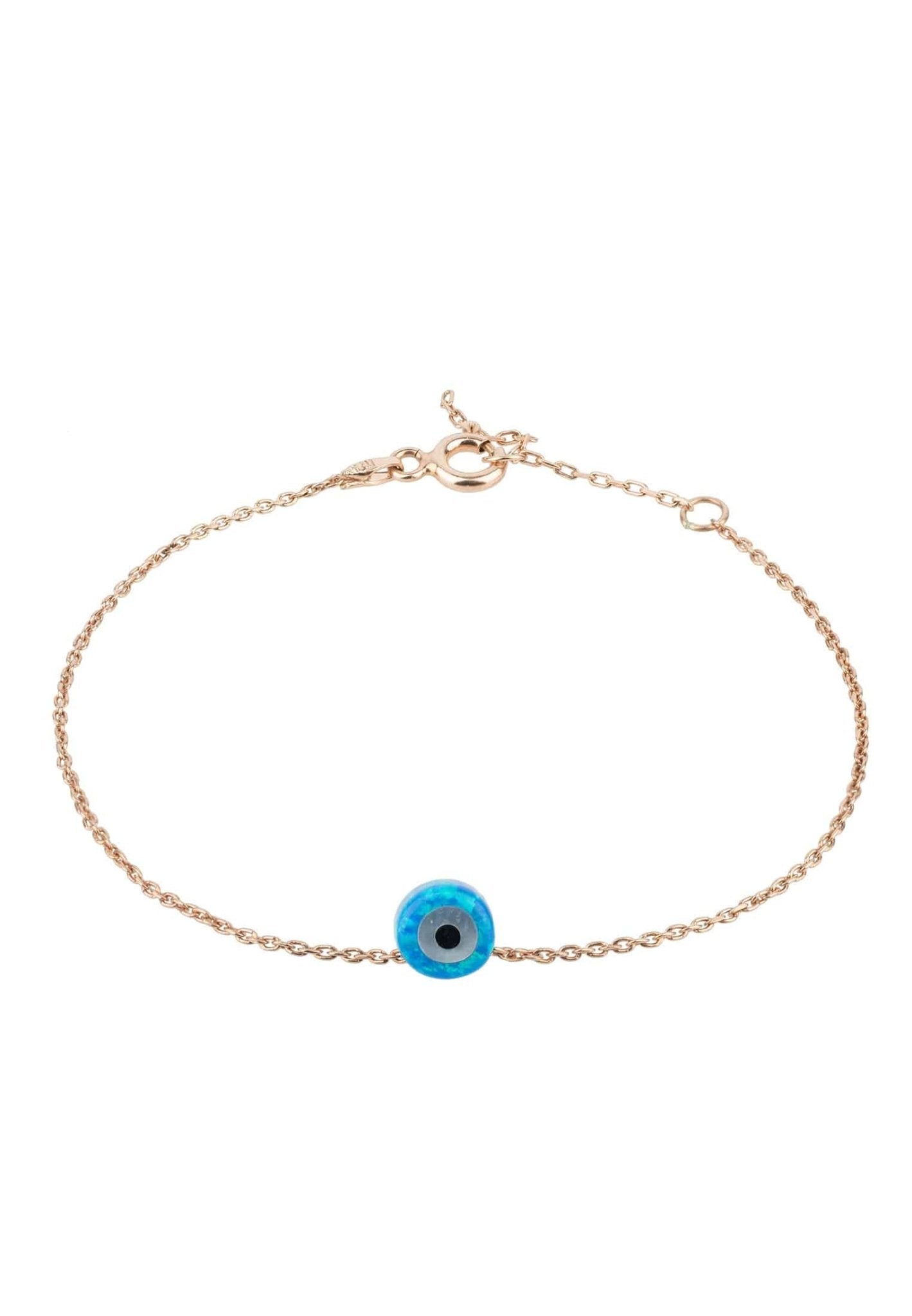 Evil Eye Mini Opalite Bracelet Rosegold - LATELITA Bracelets