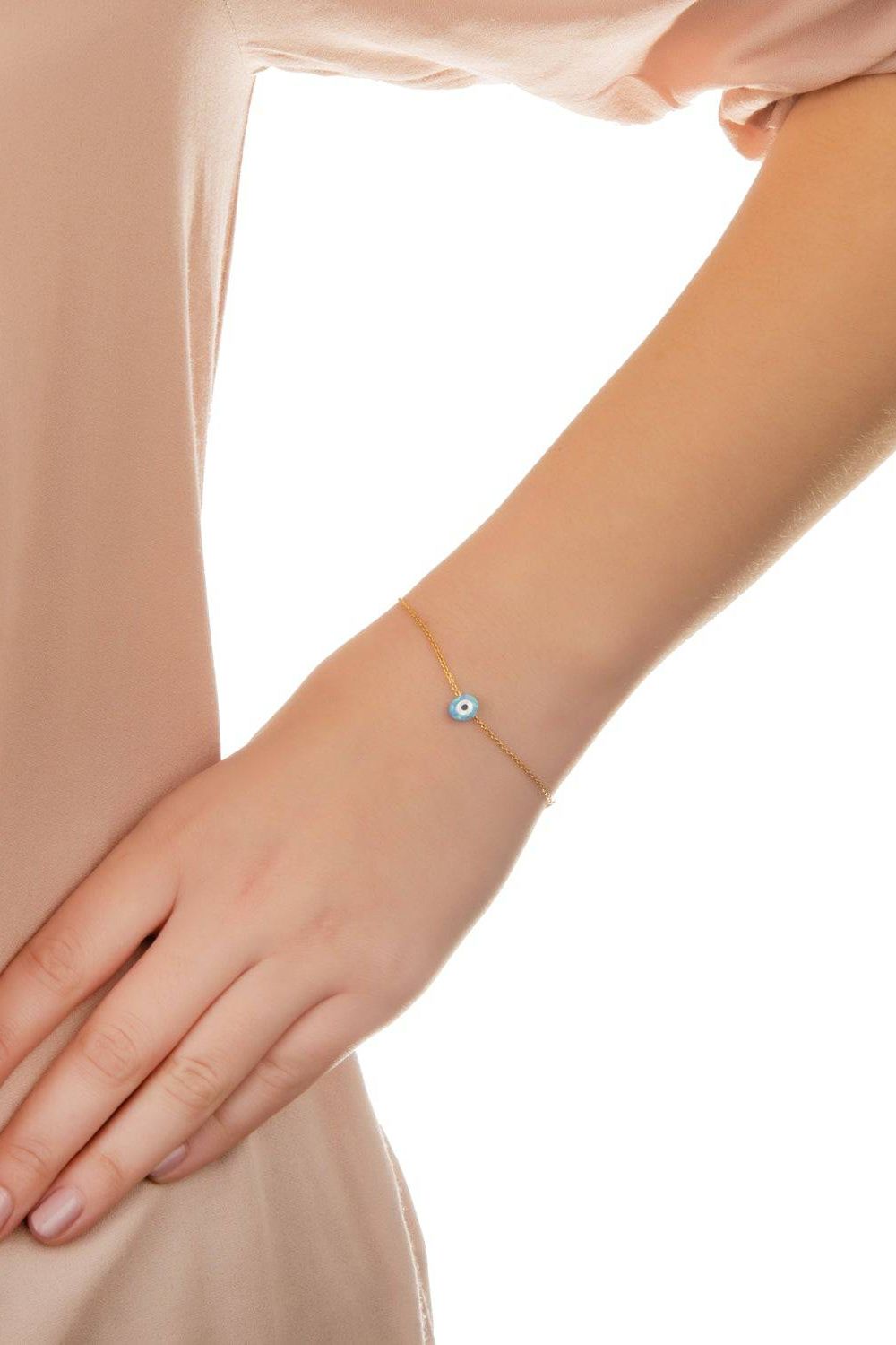 Evil Eye Mini Opalite Bracelet Silver - LATELITA Bracelets