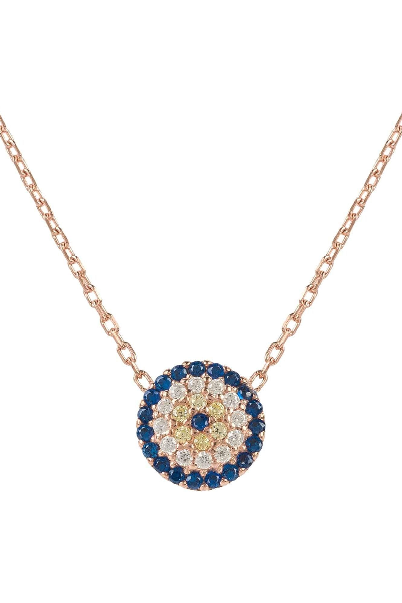 Evil Eye Necklace Rosegold - LATELITA Necklaces