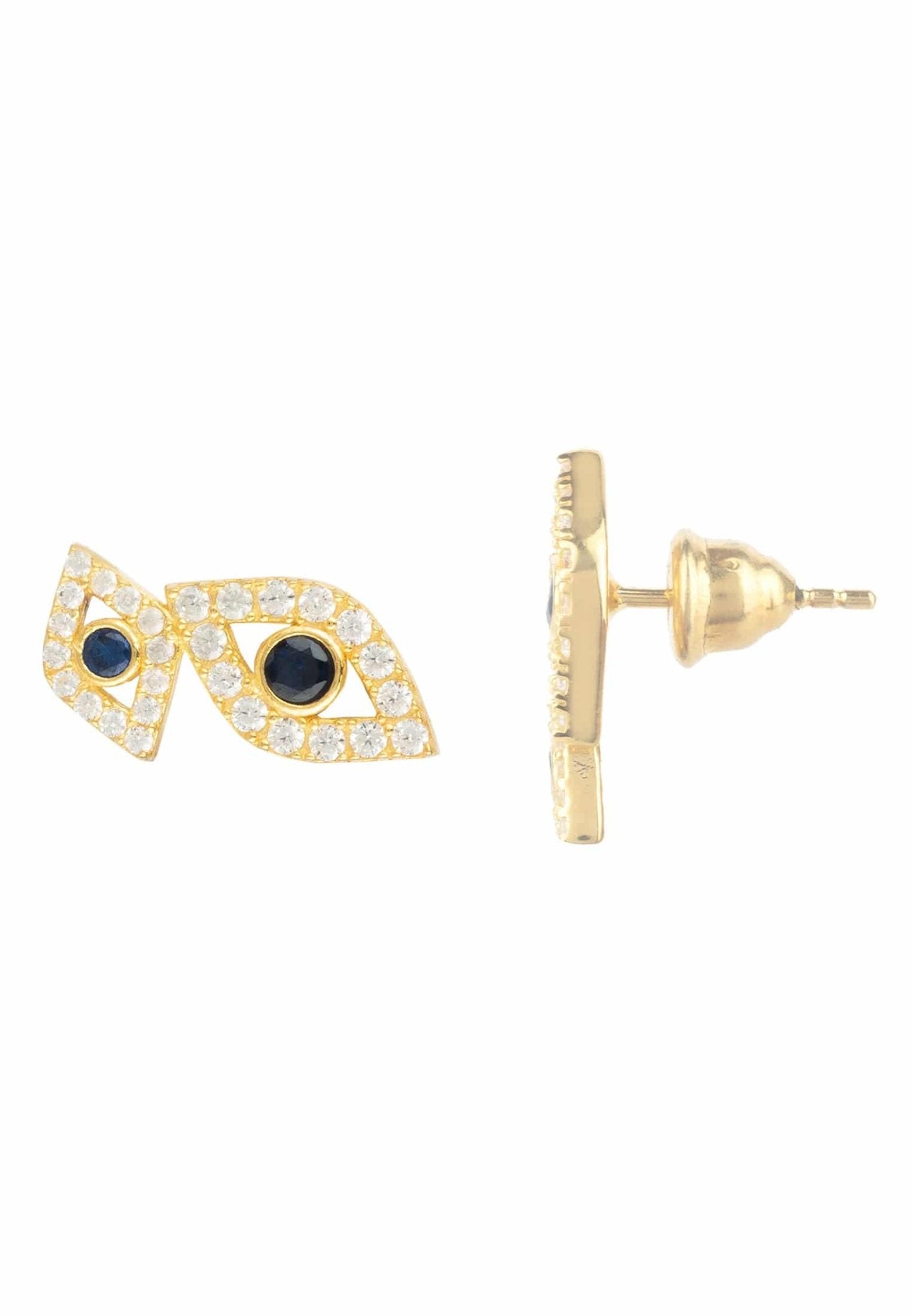 Eye Earrings Gold - LATELITA Earrings