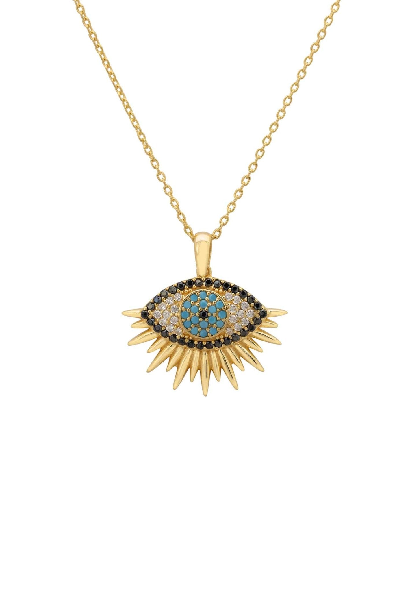 Eye Of Horus Necklace Gold - LATELITA Necklaces