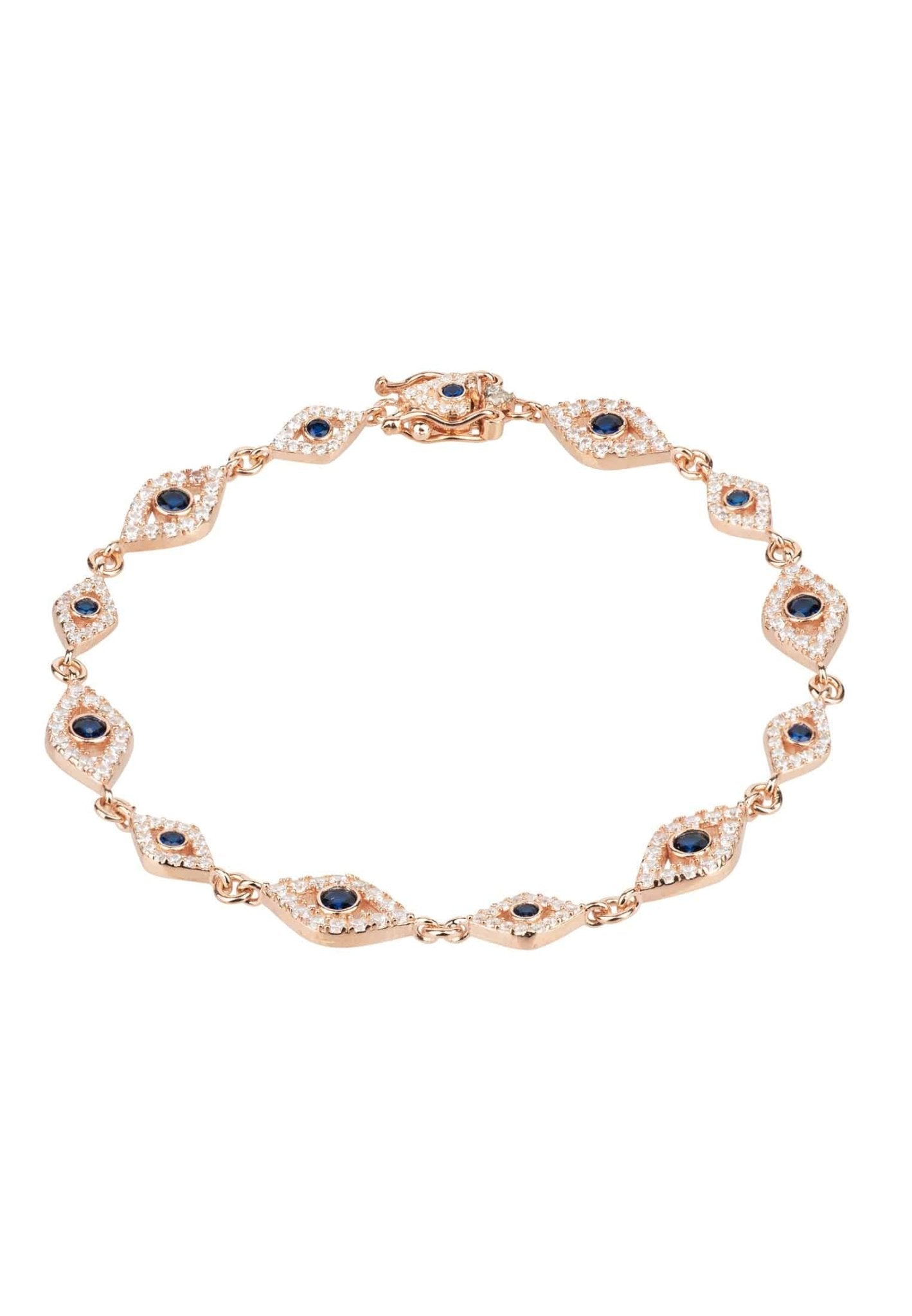 Eye Sparkling Tennis Bracelet Rosegold - LATELITA Bracelets