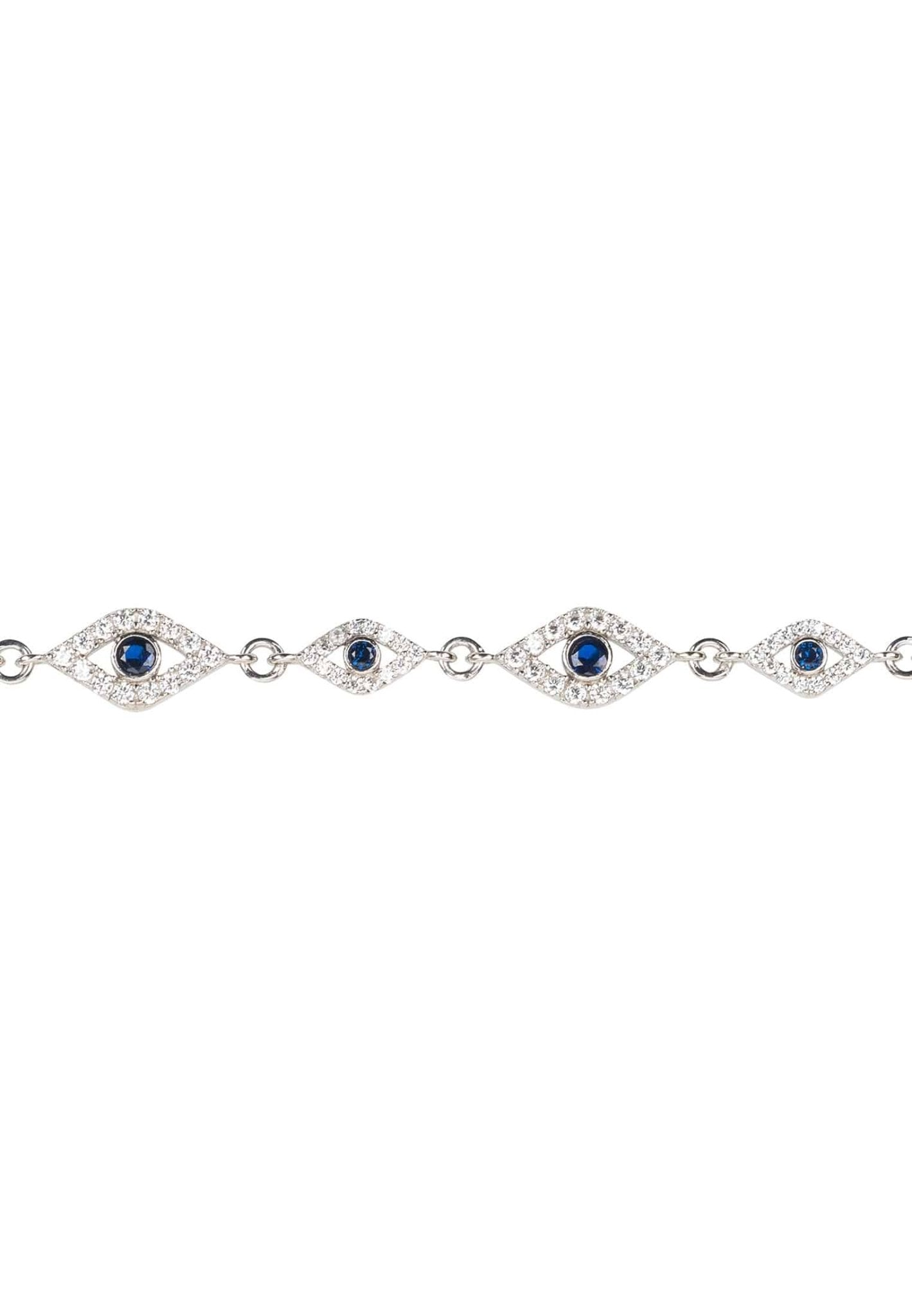 Eye Sparkling Tennis Bracelet Silver - LATELITA Bracelets