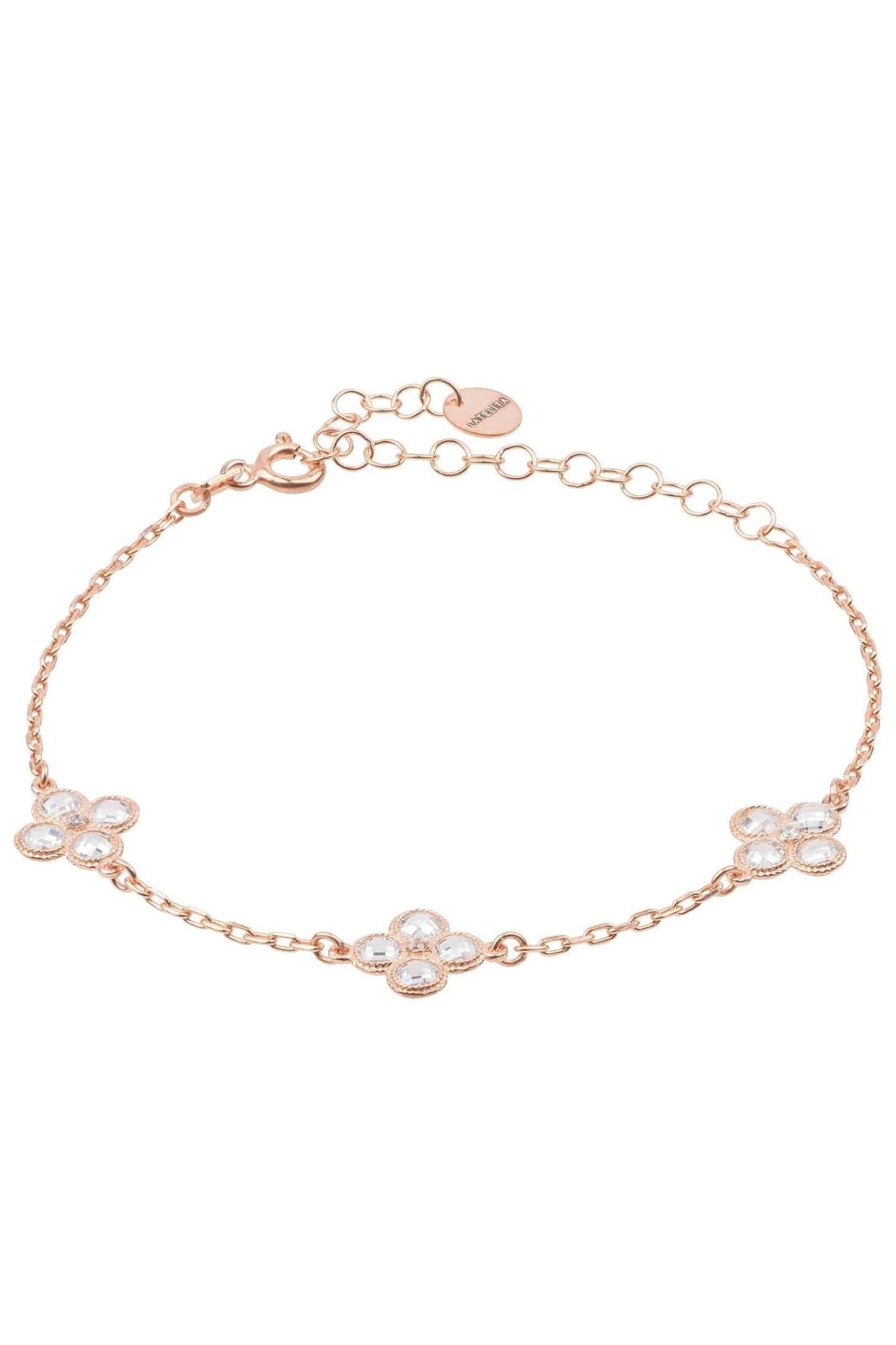 Flower Clover Triple Bracelet Rosegold - LATELITA Bracelets