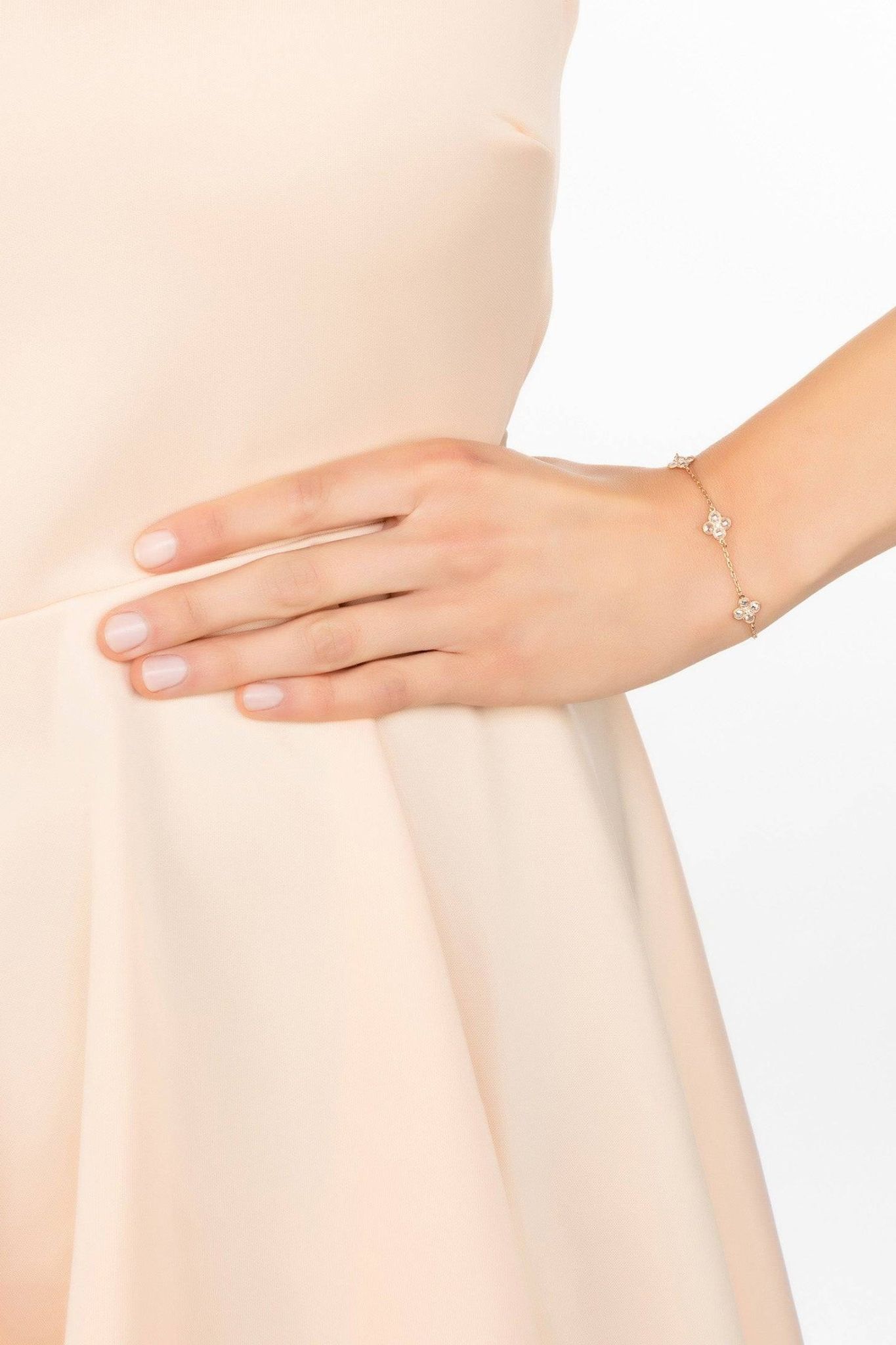 Flower Clover Triple Bracelet Rosegold - LATELITA Bracelets