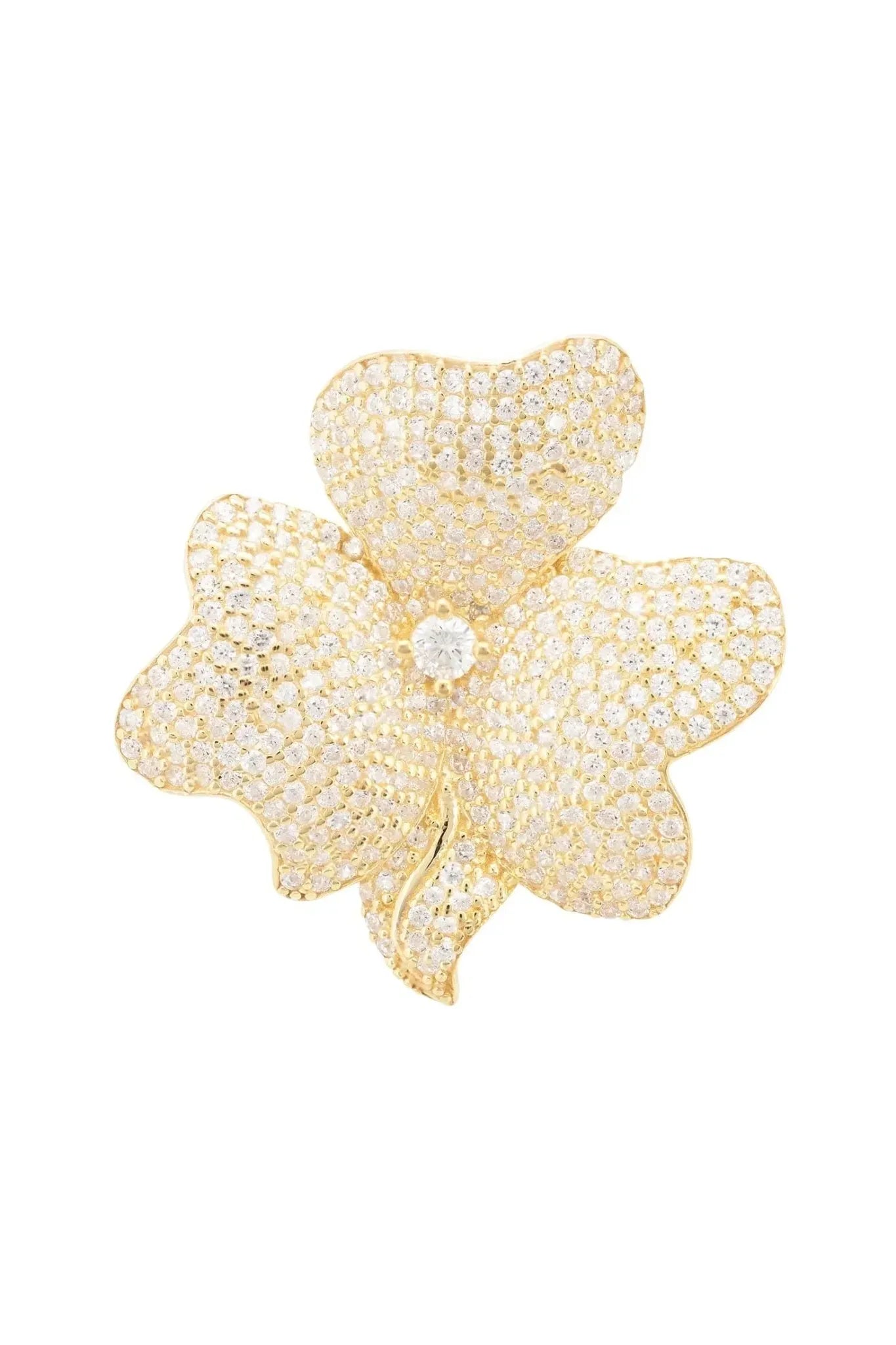 Flower Cocktail Ring Gold - LATELITA Rings