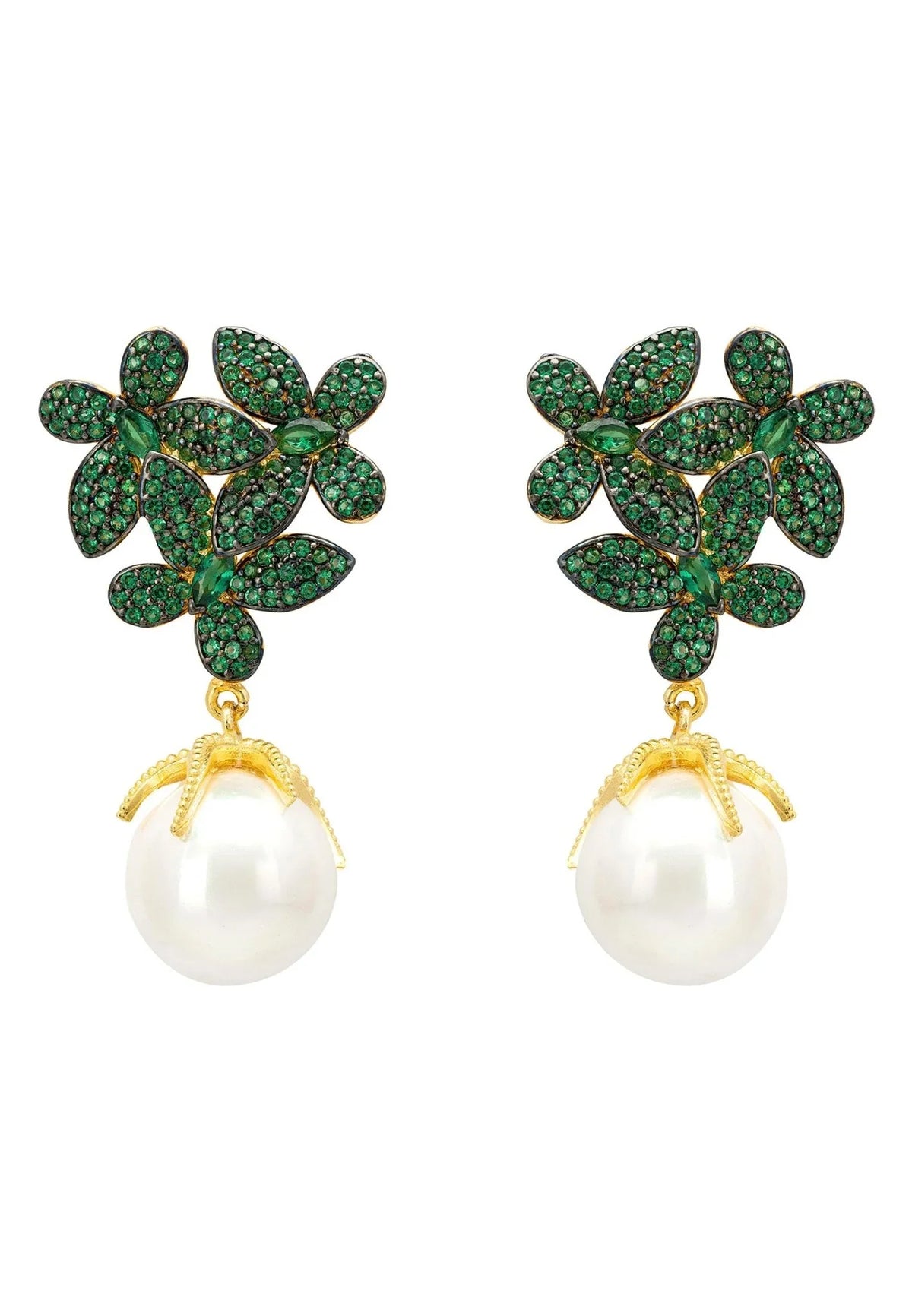 Anello stupa con onice verde e oro - Tibet Milano