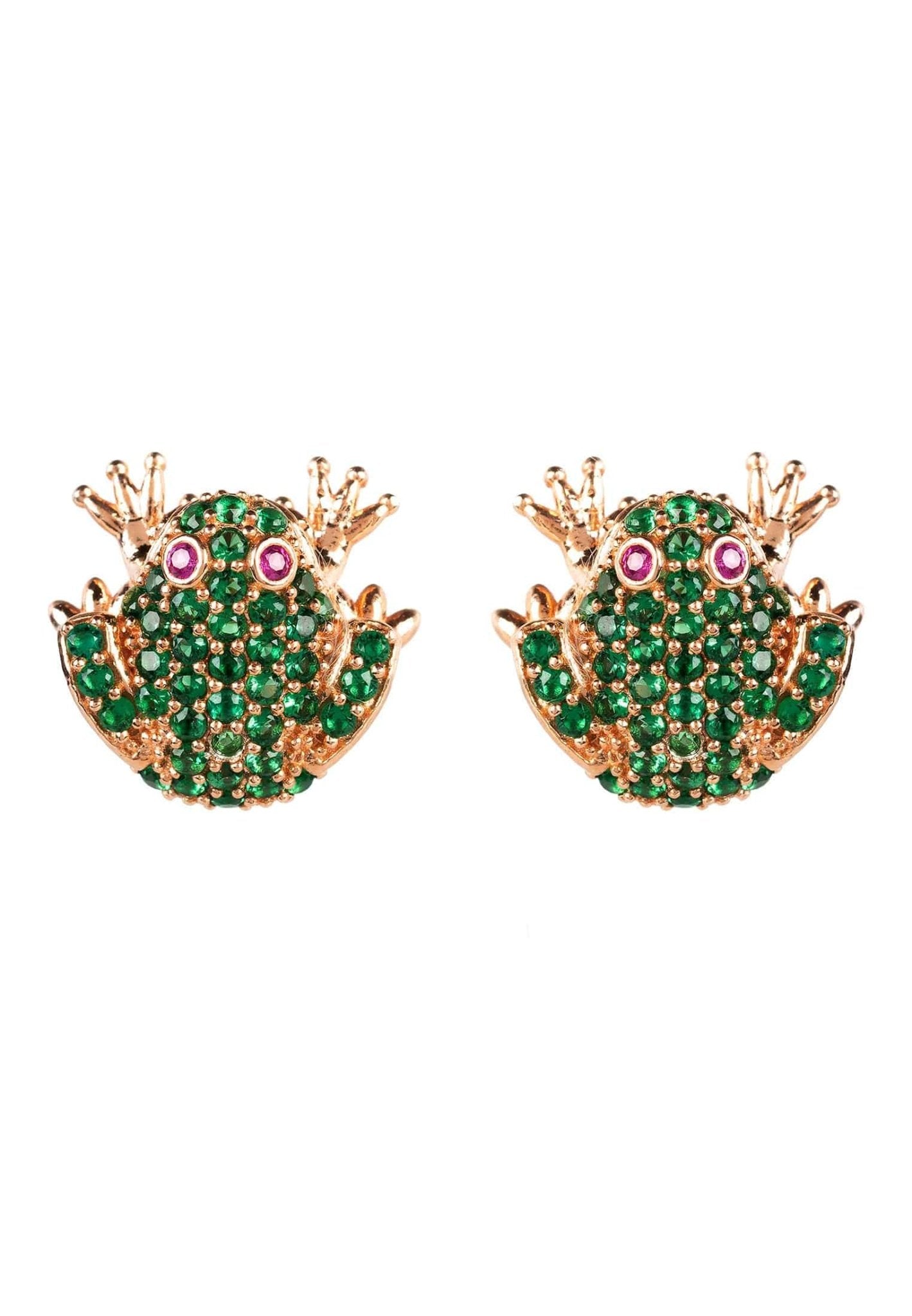 Frog Prince Earrings Rosegold - LATELITA Earrings
