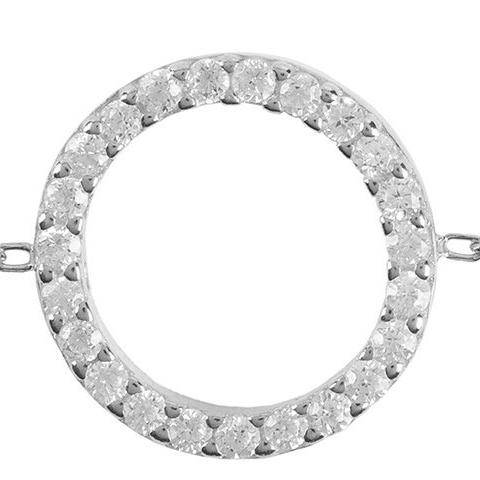Halo Sparkling Circle Bracelet Silver - LATELITA Bracelets