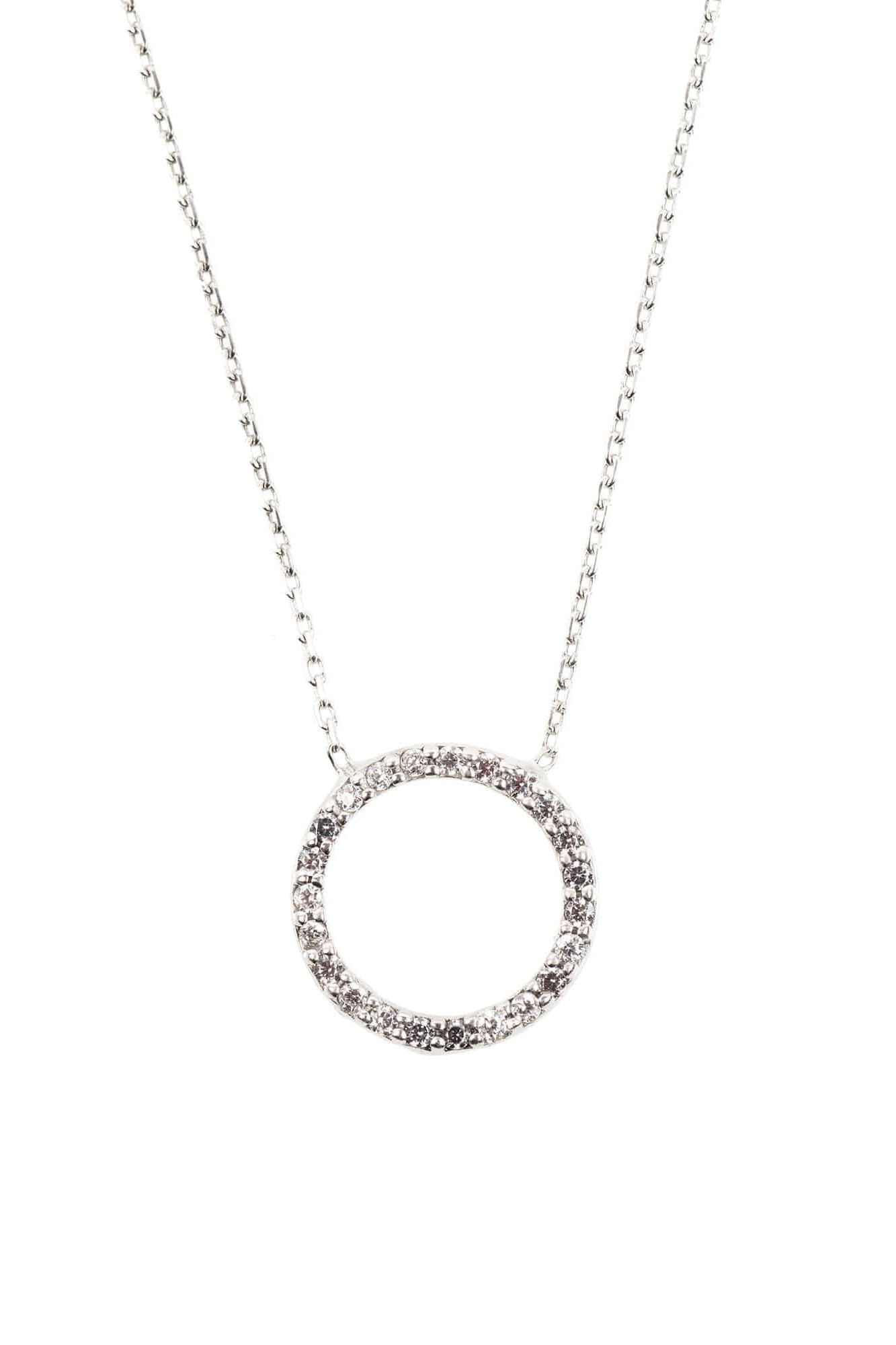 Halo Sparkling Circle Necklace - LATELITA Necklaces