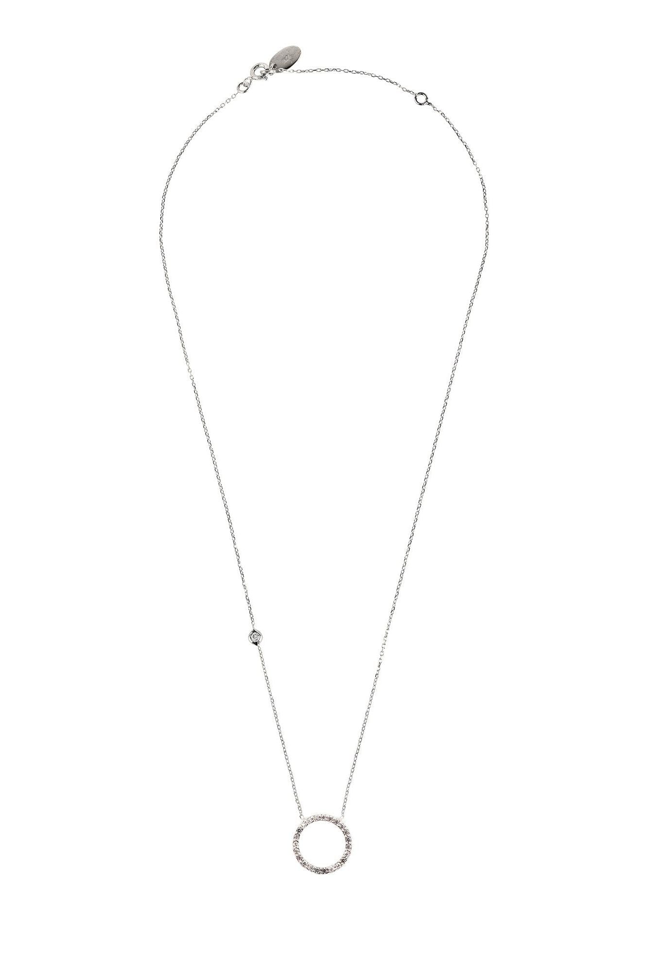 Halo Sparkling Circle Necklace - LATELITA Necklaces