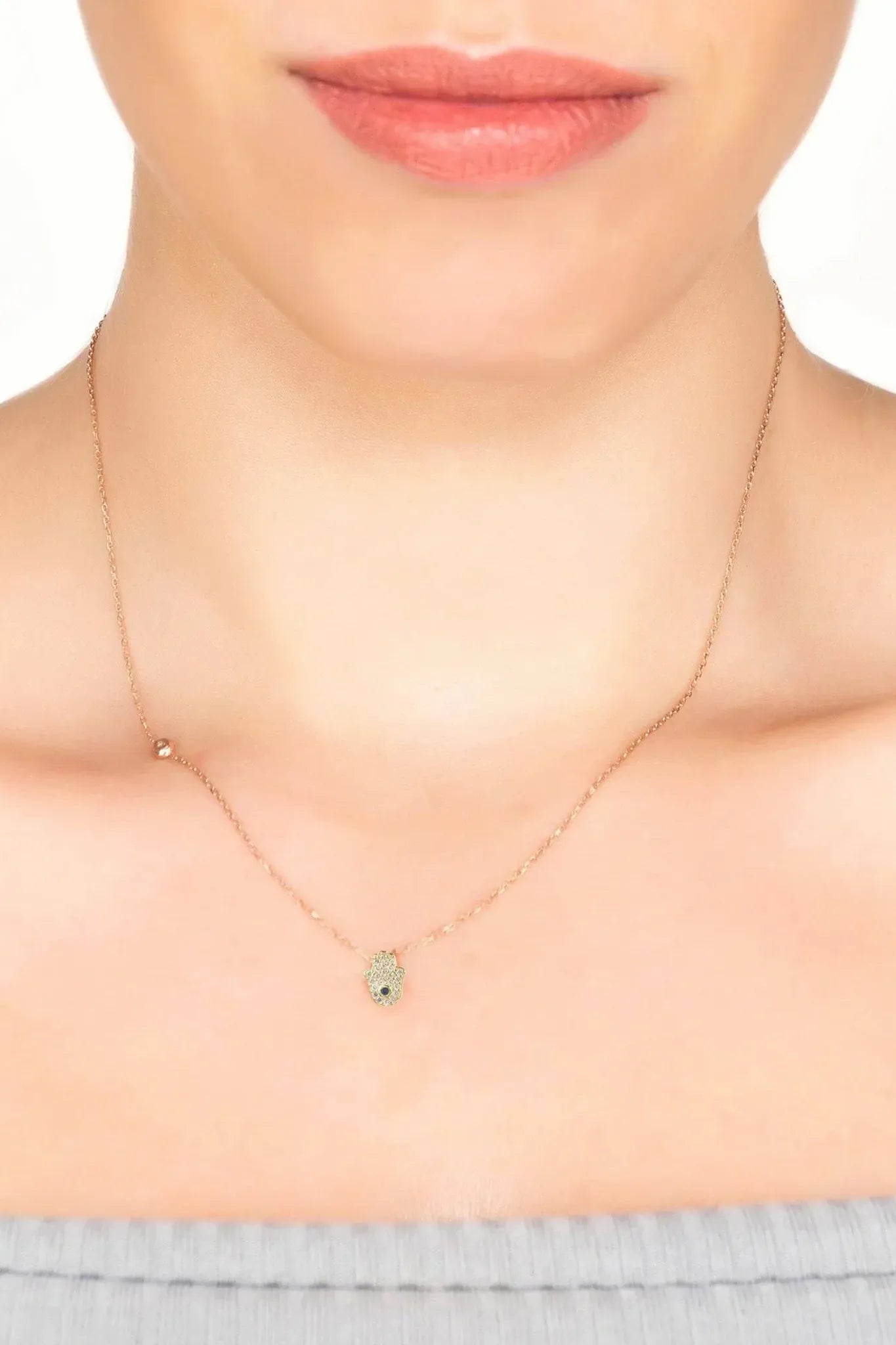 Hamsa Hand Necklace - LATELITA Necklaces