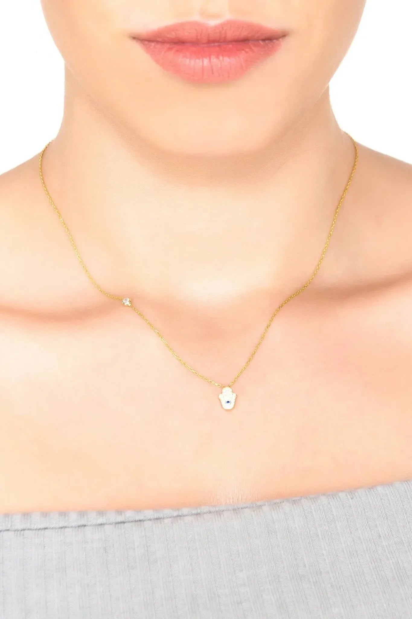 Hamsa Hand Necklace - LATELITA Necklaces