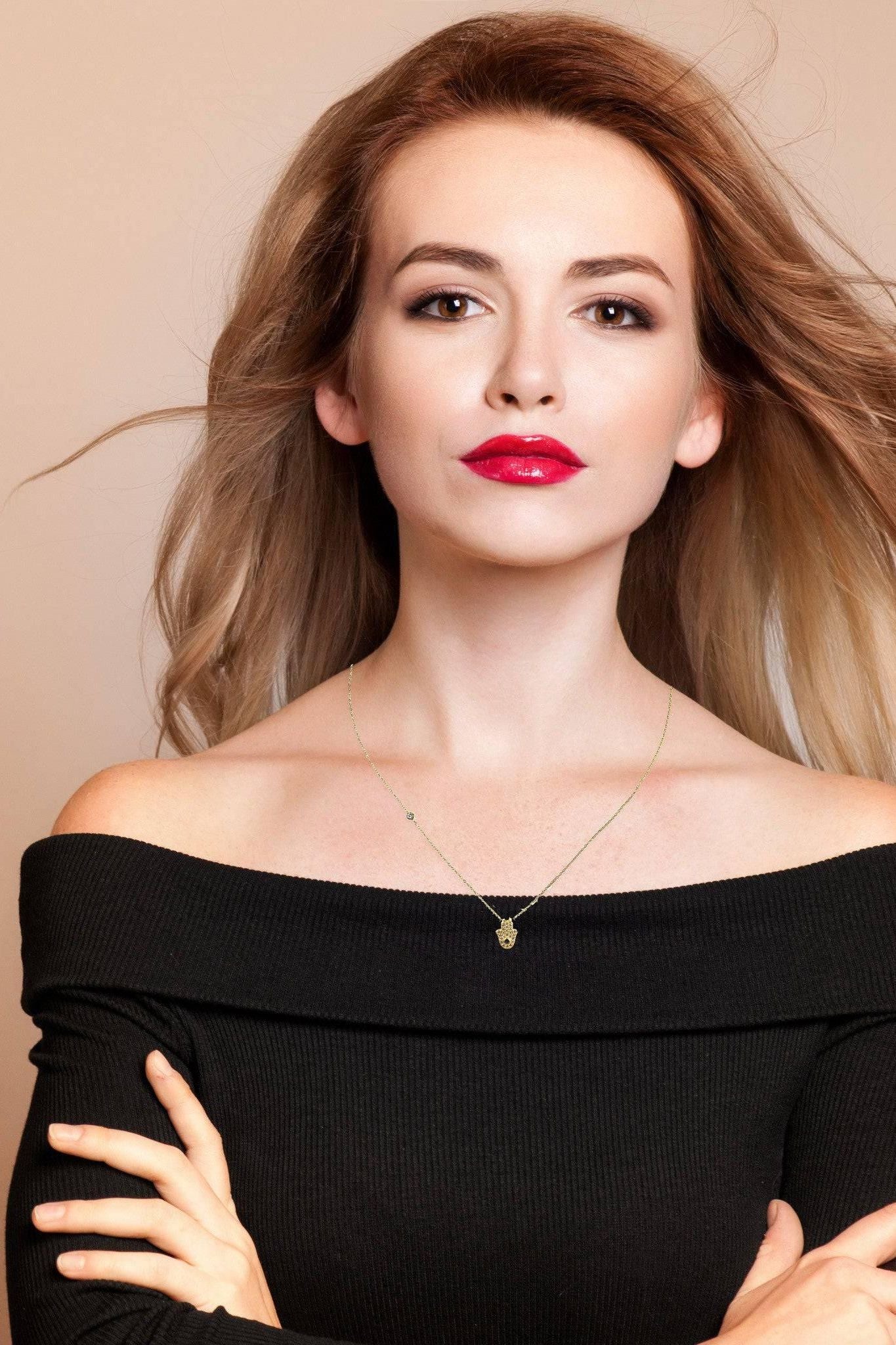 Hamsa Hand Necklace - LATELITA Necklaces