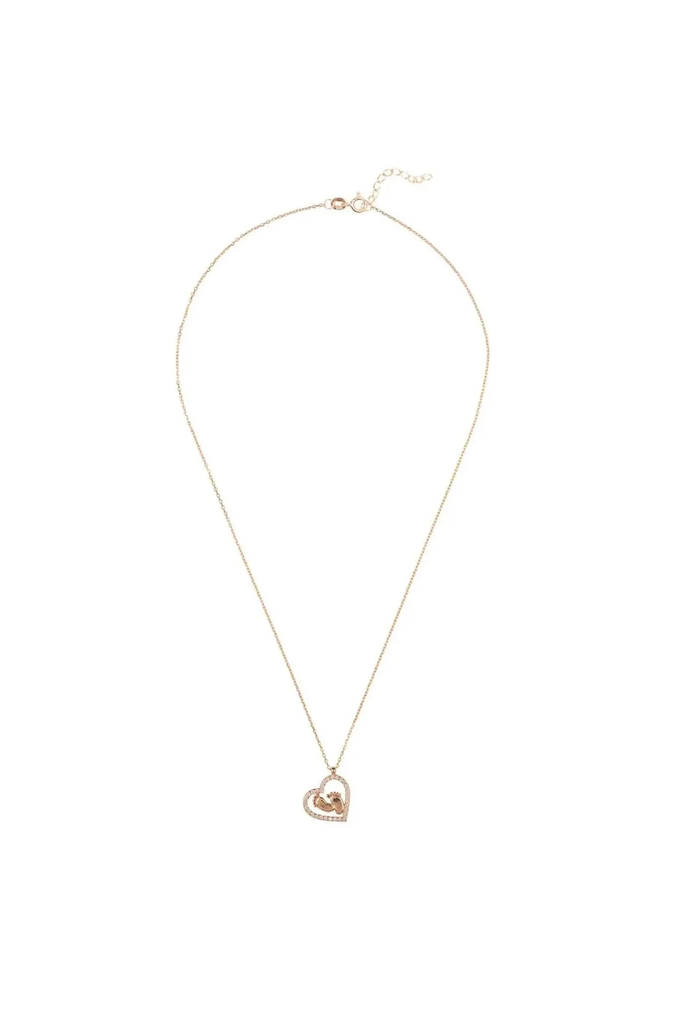 Heart Mum Pendant Necklace Rosegold - LATELITA Necklaces