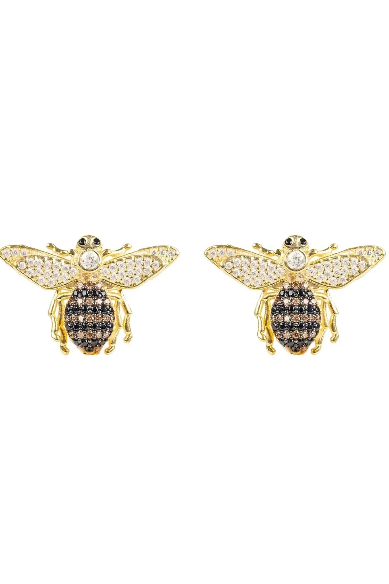 Honey Bee Stud Earrings Gold - LATELITA Earrings