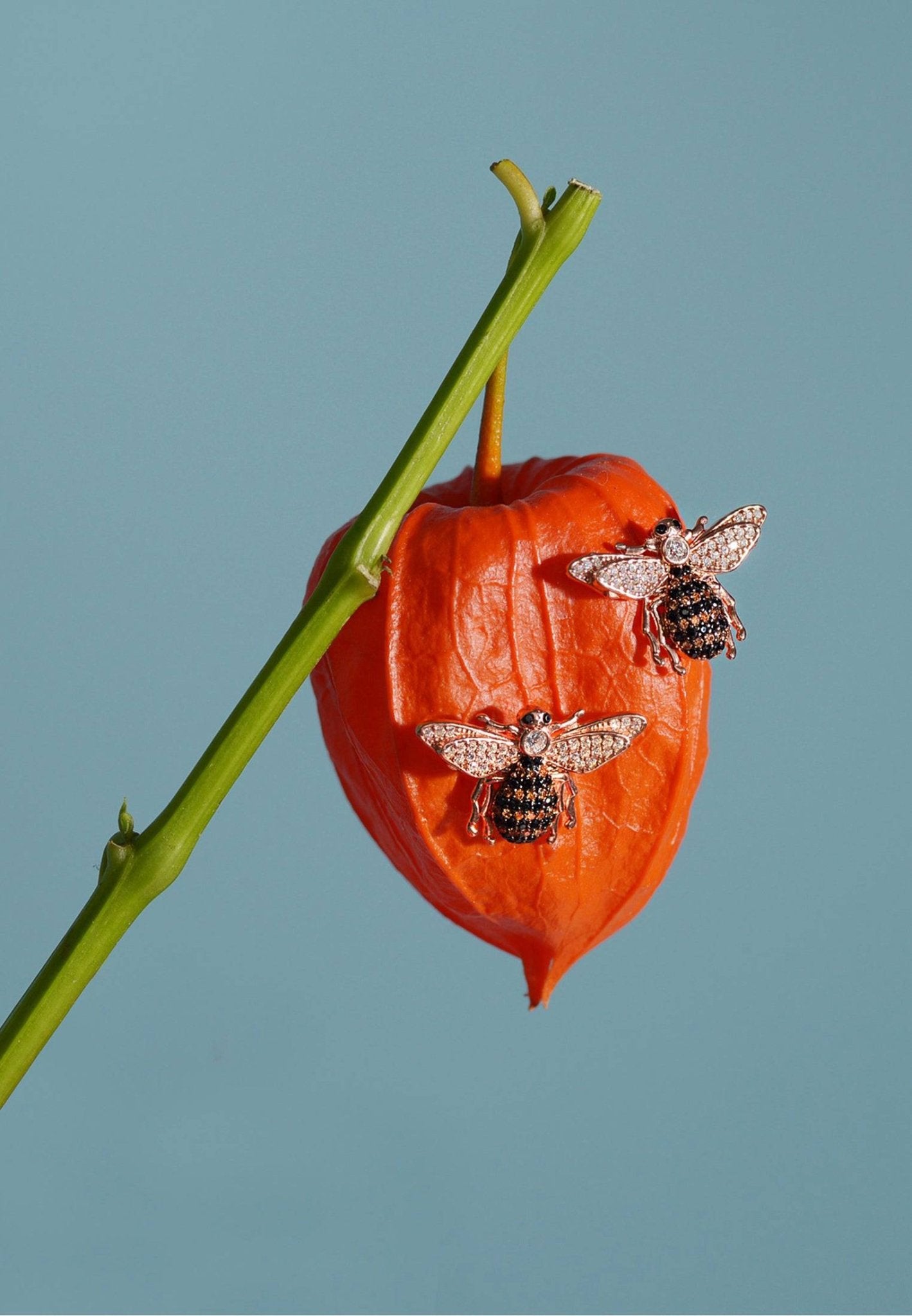 Honey Bee Stud Earrings Rosegold - LATELITA Earrings
