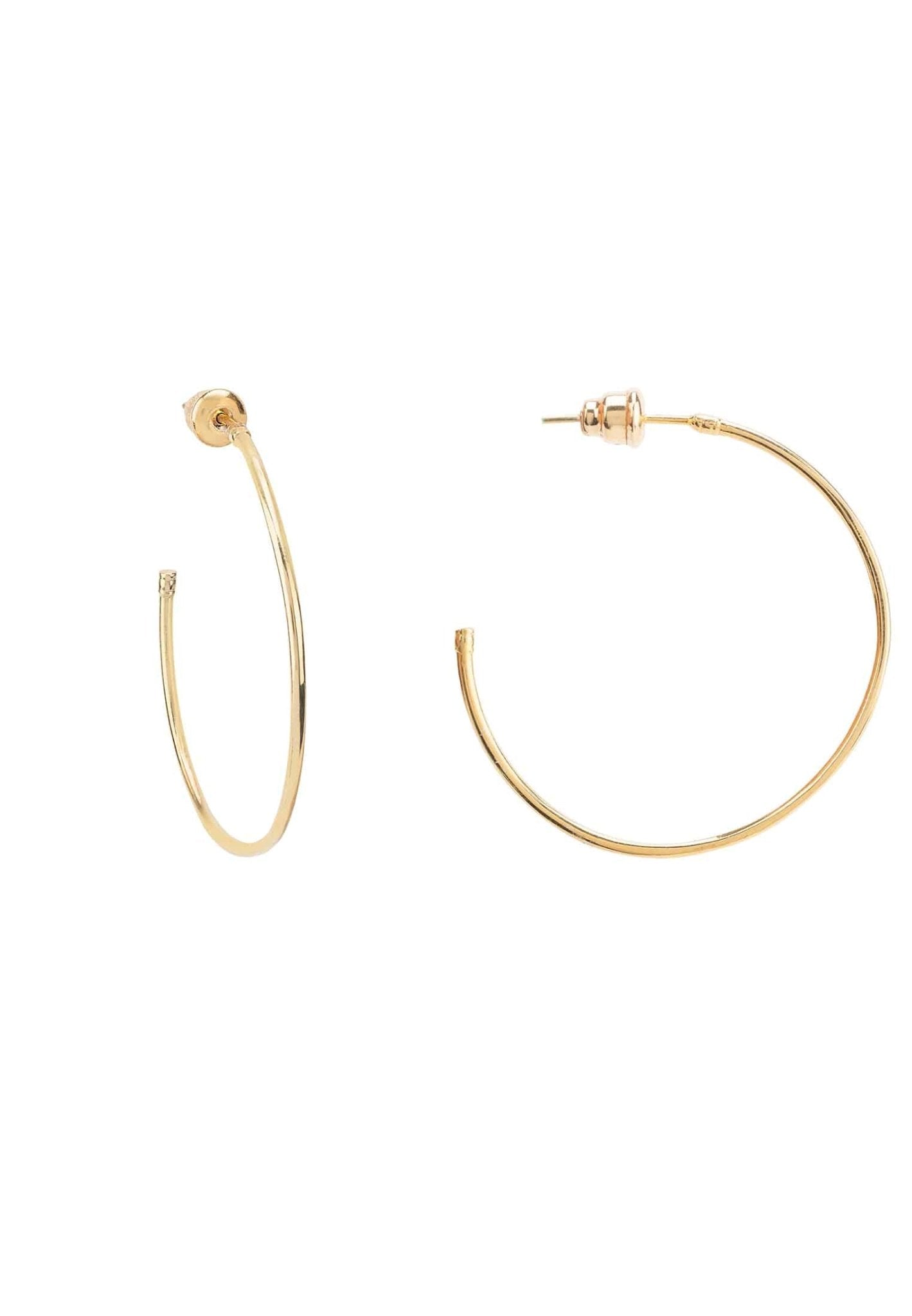 Hoop Earrings 4Cm Gold - LATELITA Earrings