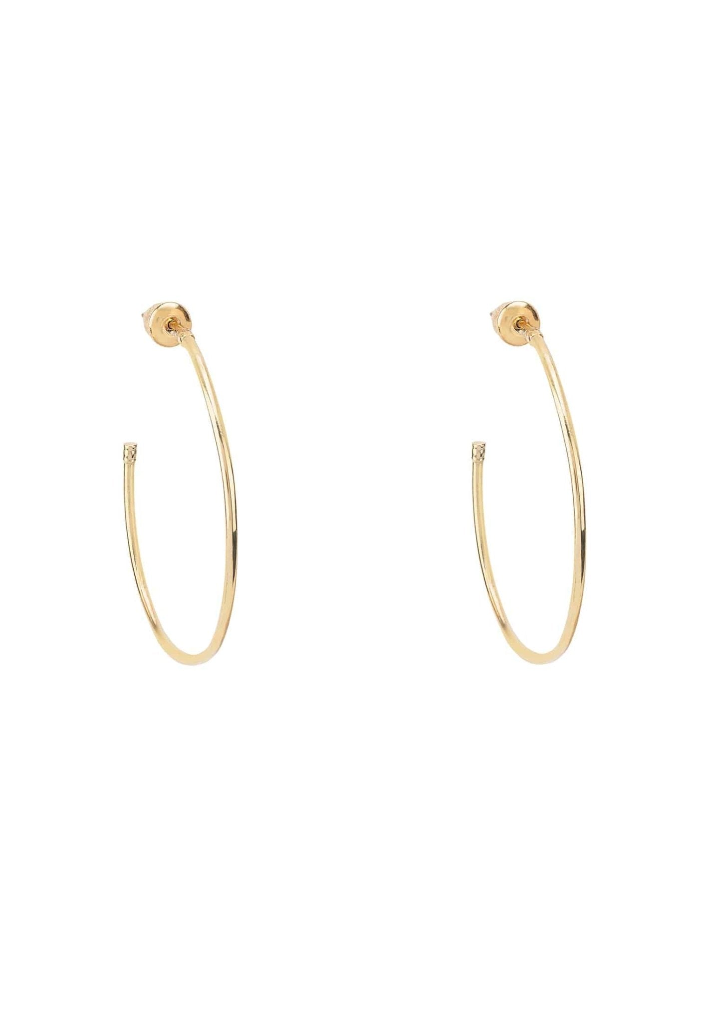 Hoop Earrings 4Cm Gold - LATELITA Earrings
