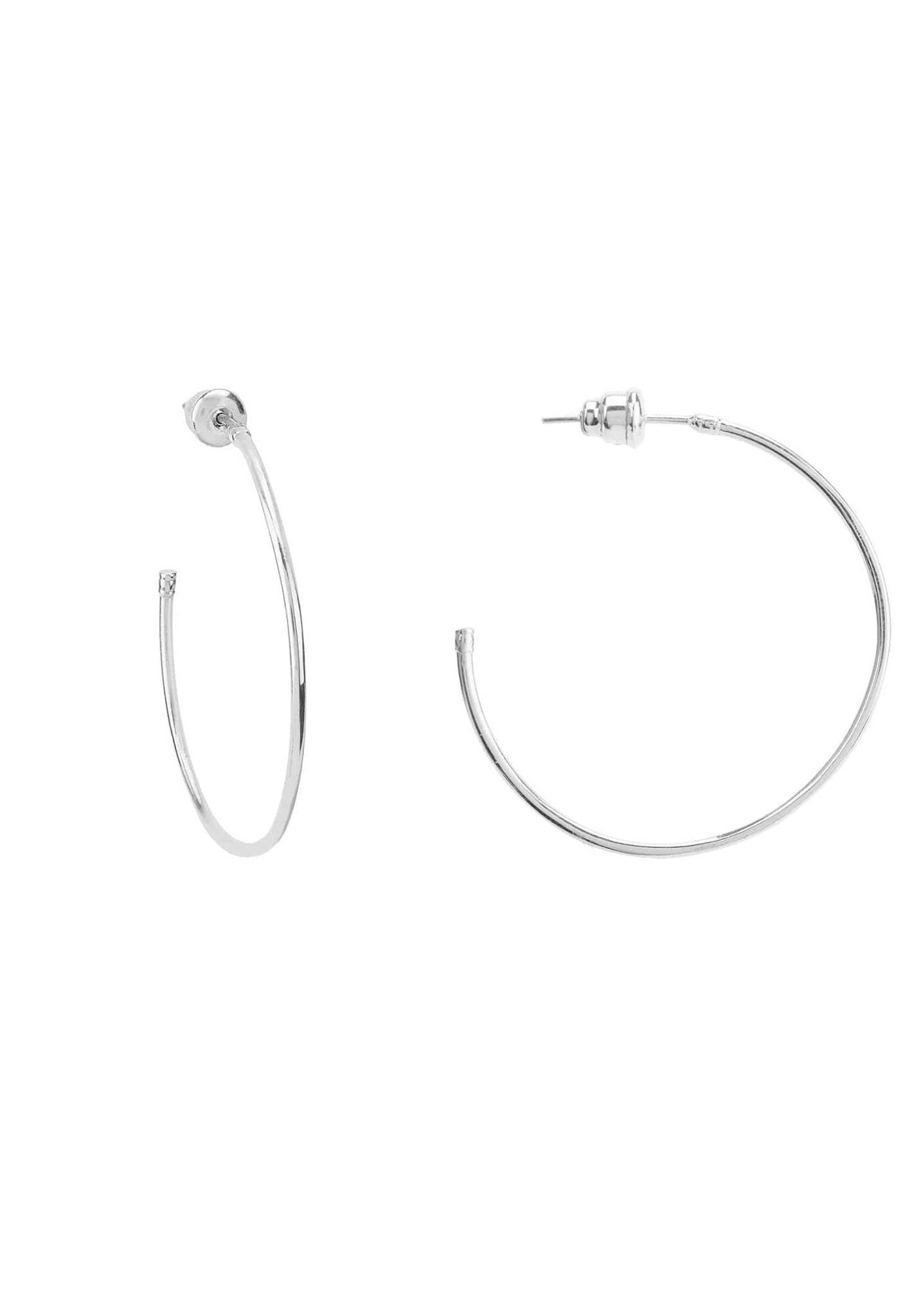 Hoop Earrings 4Cm Silver - LATELITA Earrings