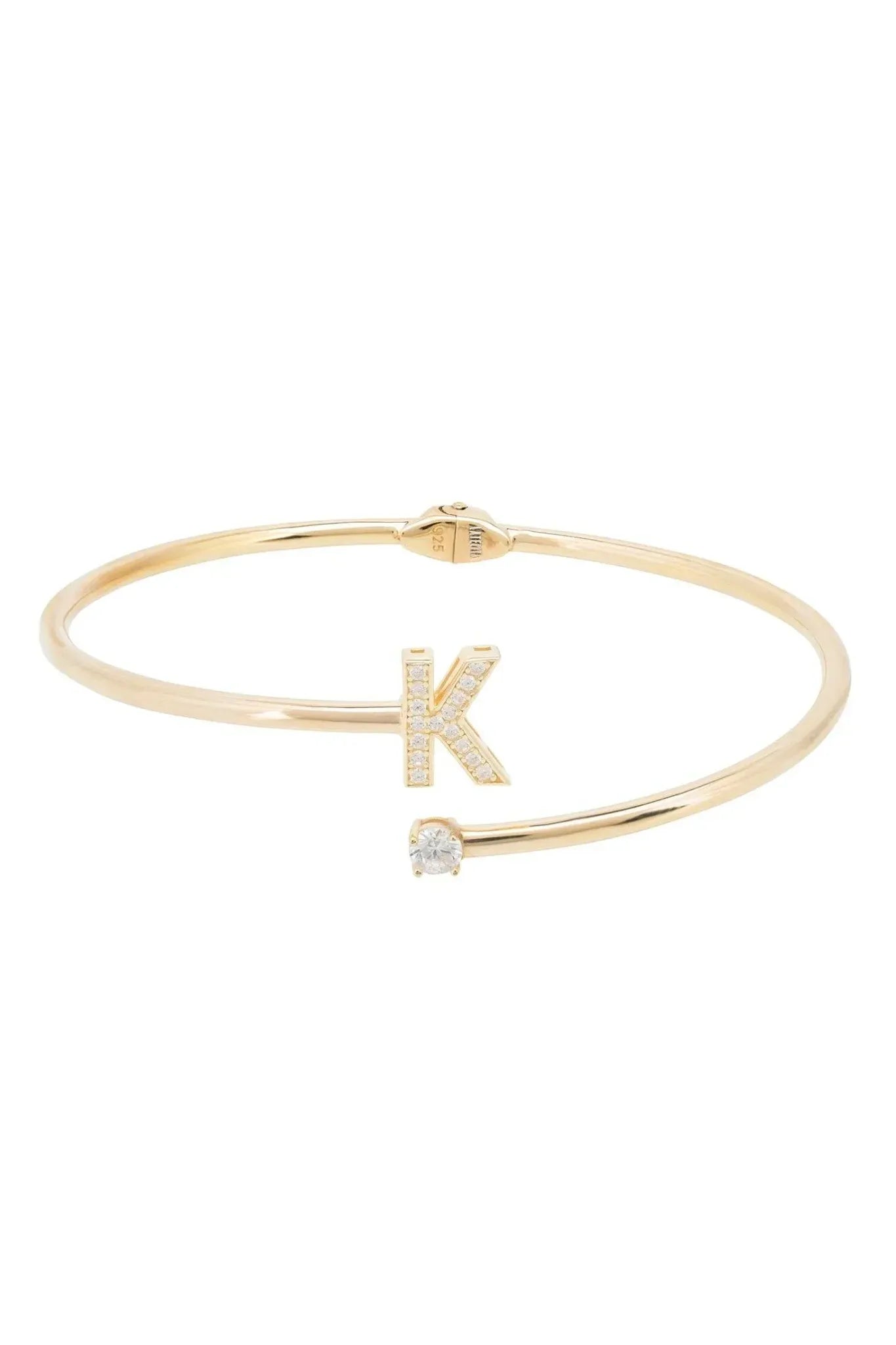 Initial Bangle Gold K - LATELITA Bracelets