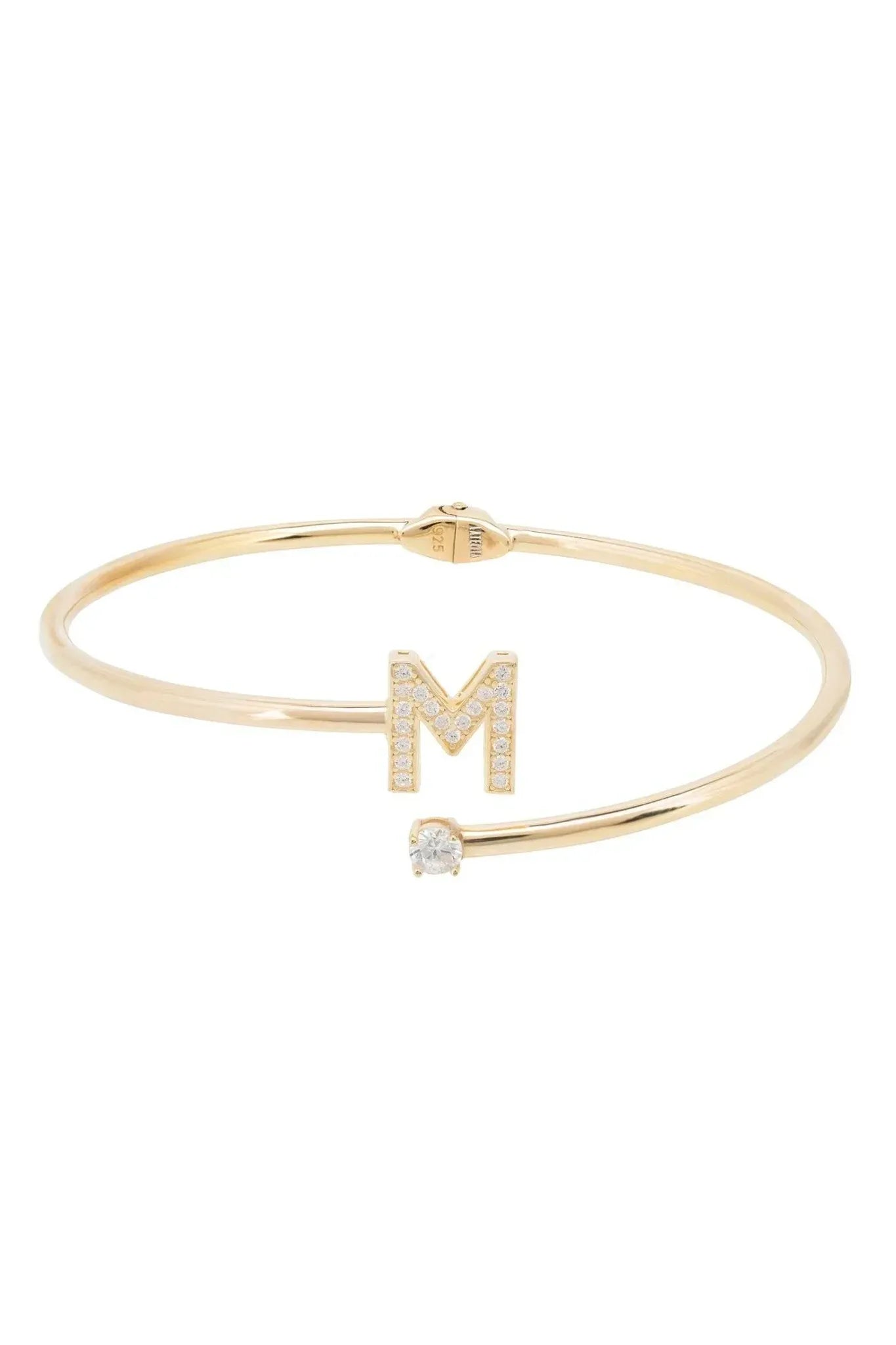 Initial Bangle Gold M - LATELITA Bracelets