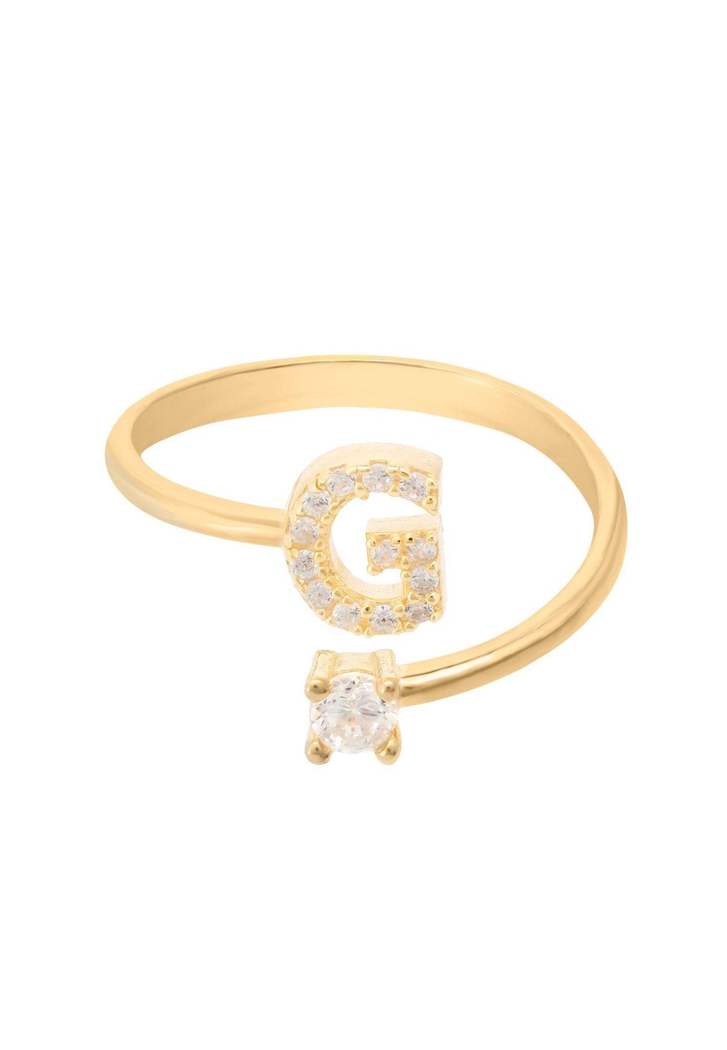 Initial Ring Gold G - LATELITA Rings