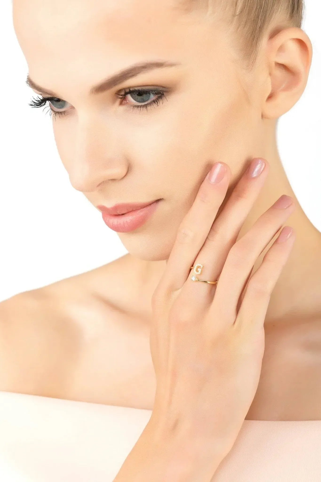 Initial Ring Gold G - LATELITA Rings