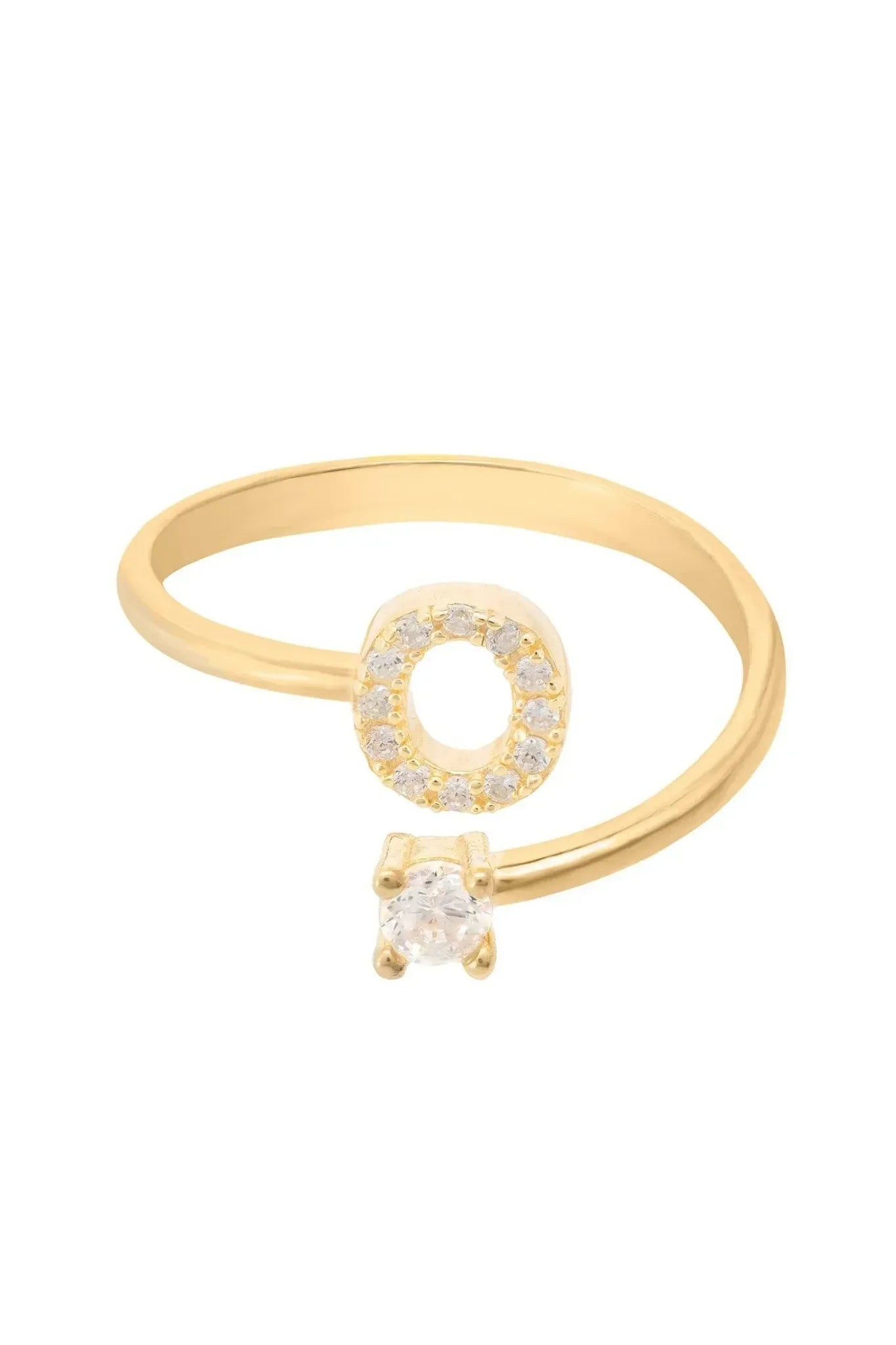 Initial Ring Gold O - LATELITA Rings