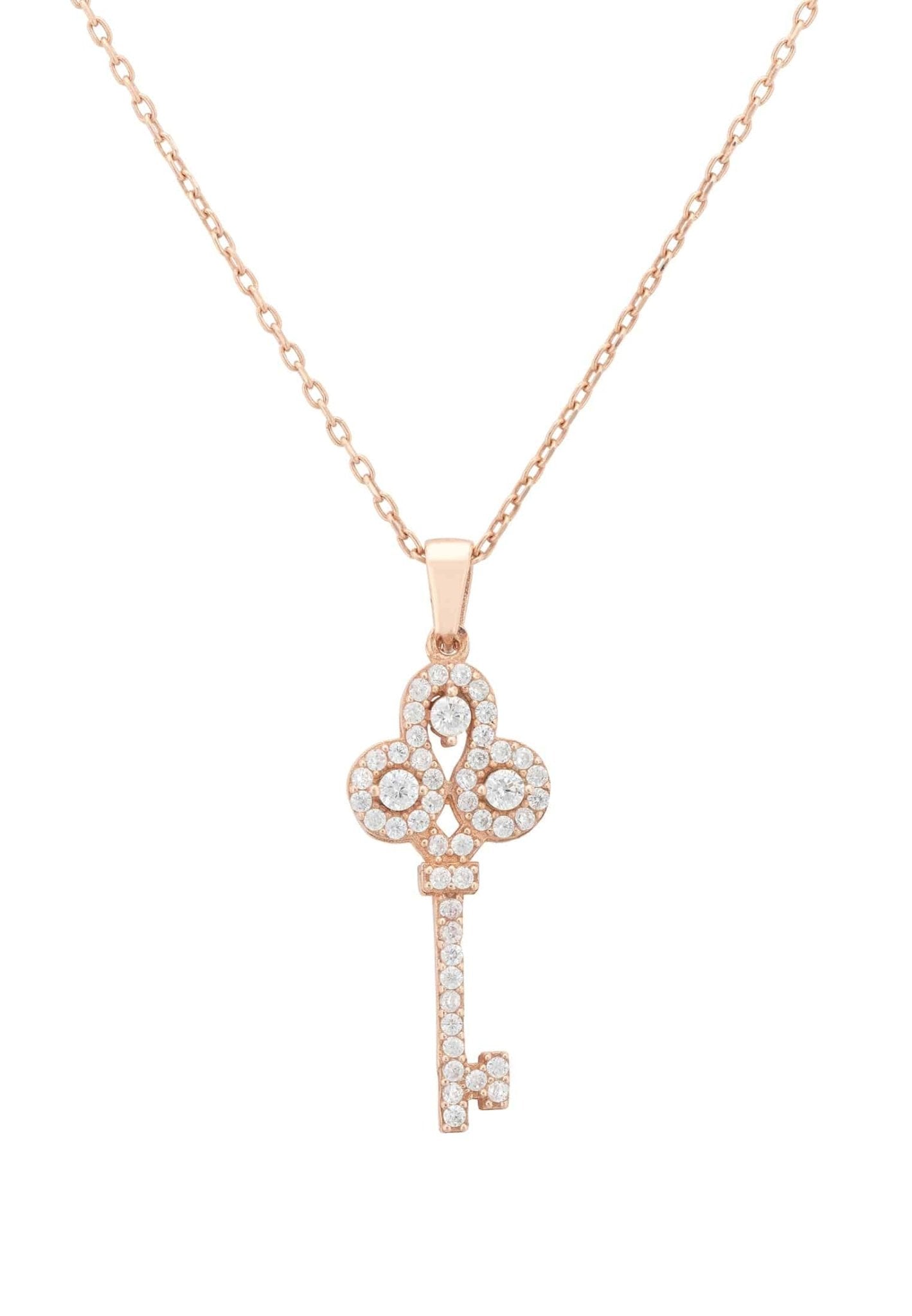 Key Pendant Necklace Rosegold - LATELITA Necklaces